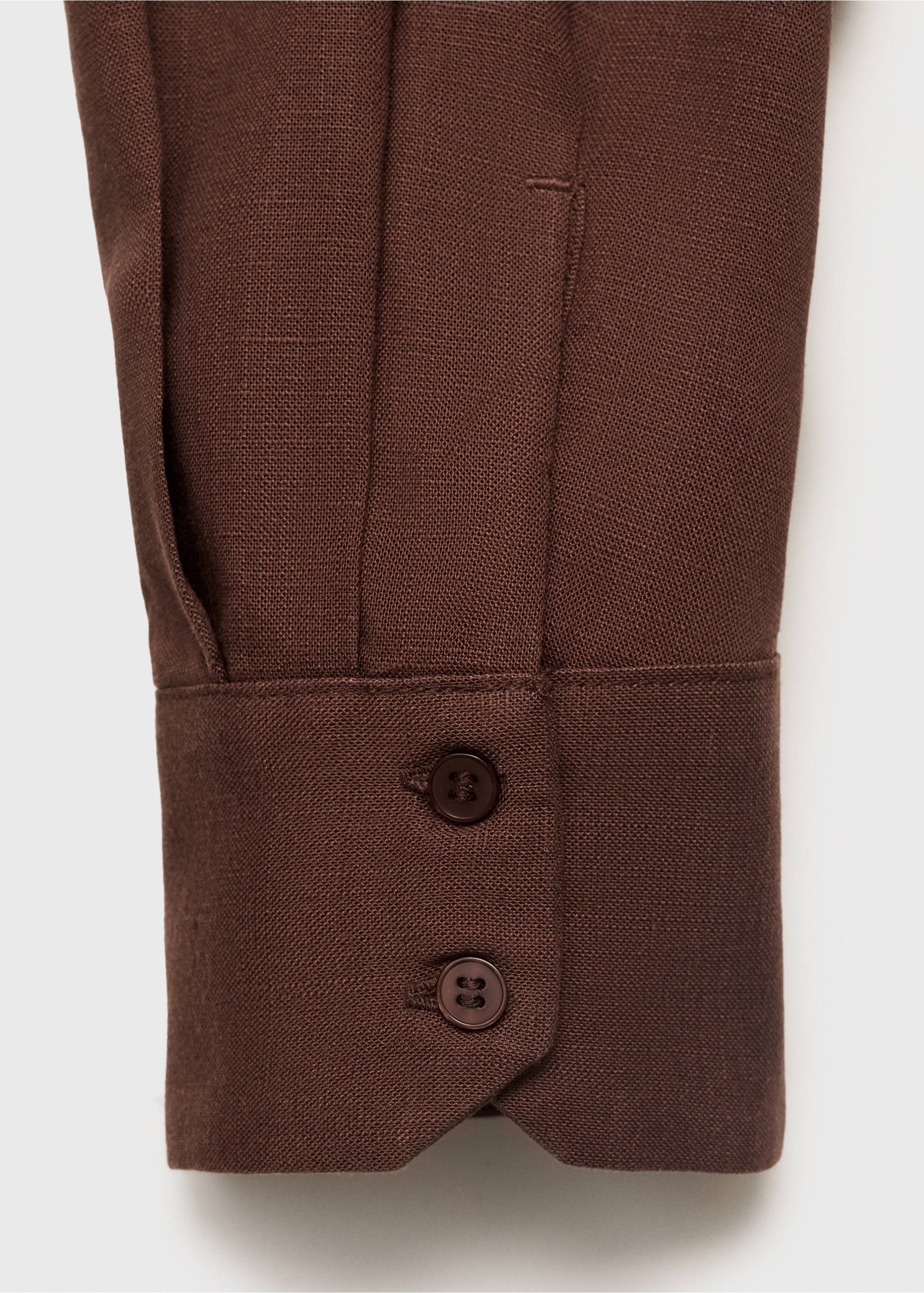 Chemise lyocell à poche - Détail de l'article 0, Chocolat. Ref: 17092548-00.