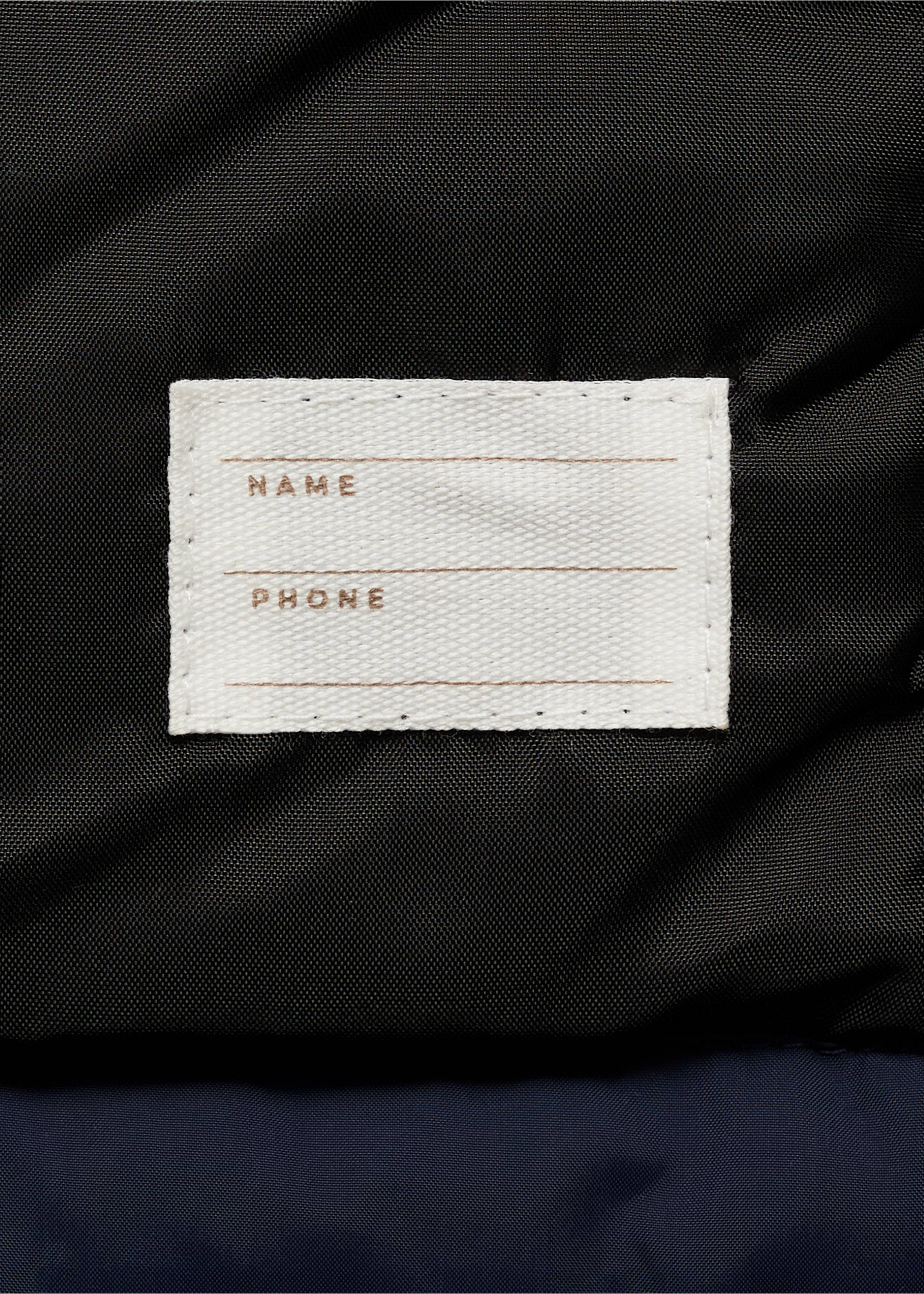 Water-repellent puffer coat - Details of the article 0, Navy. Ref: 17092893-00.