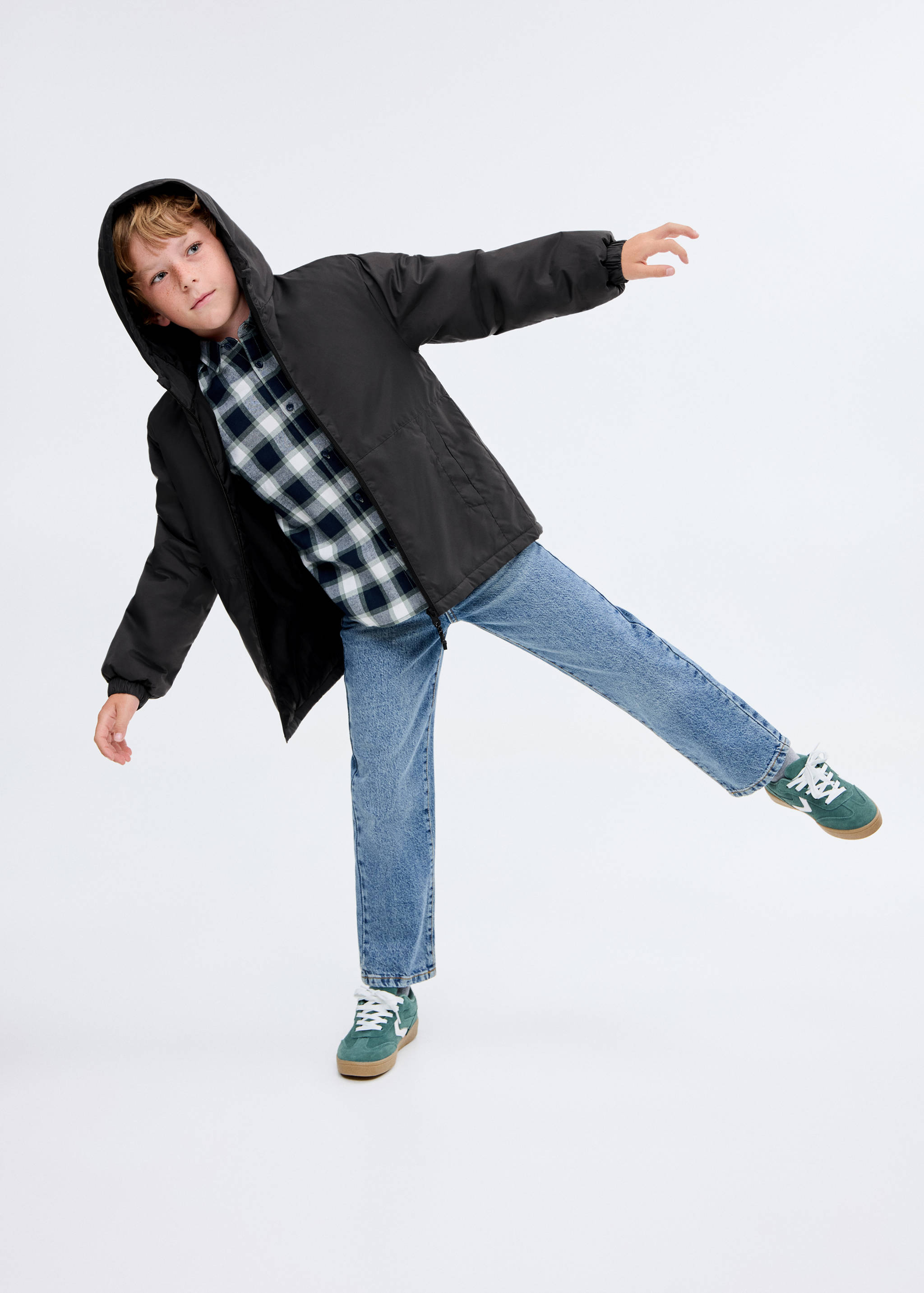 Water-repellent puffer coat - Medium plane