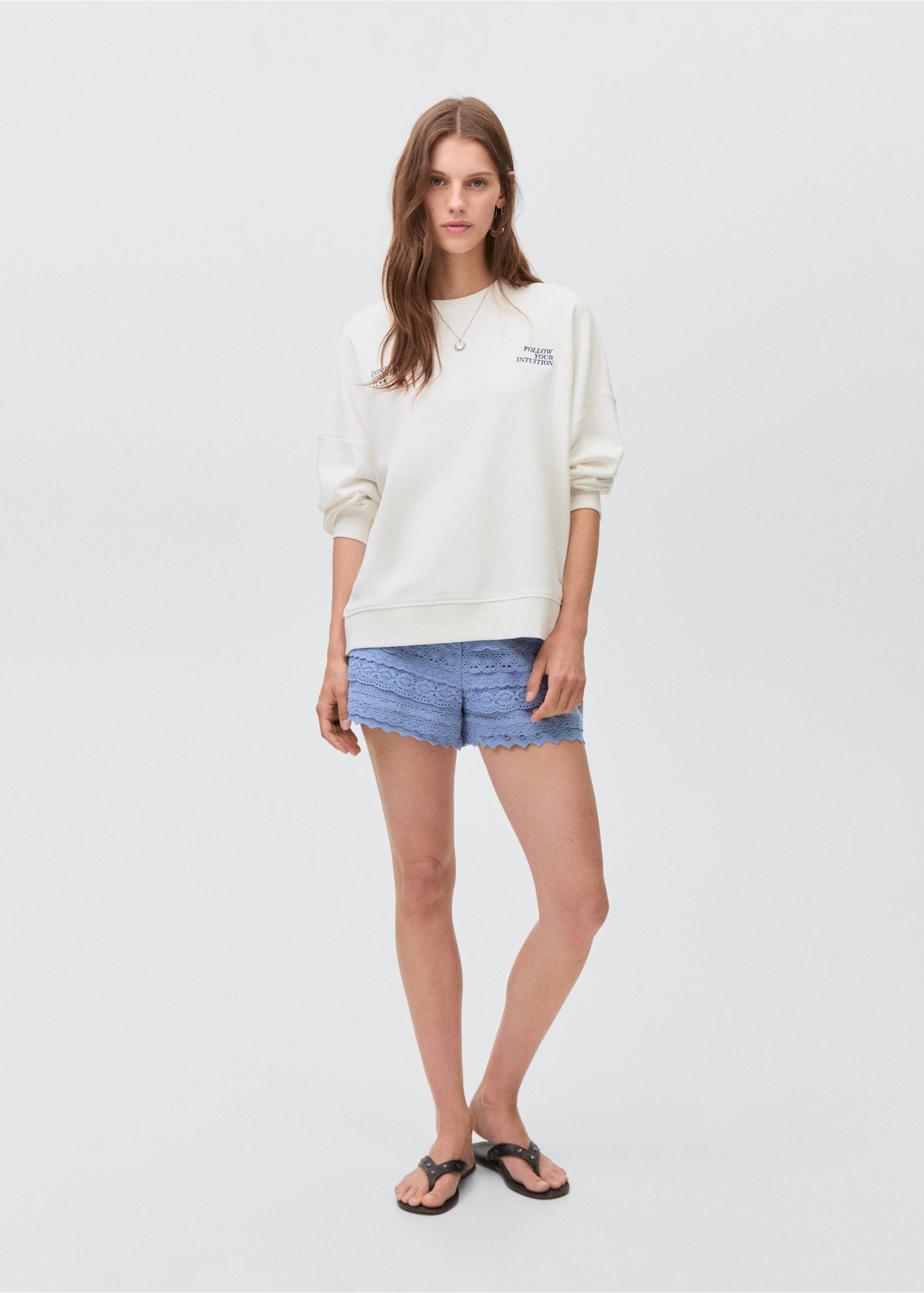Printed cotton sweatshirt - General plane, Off White. Ref: 17092895-00.