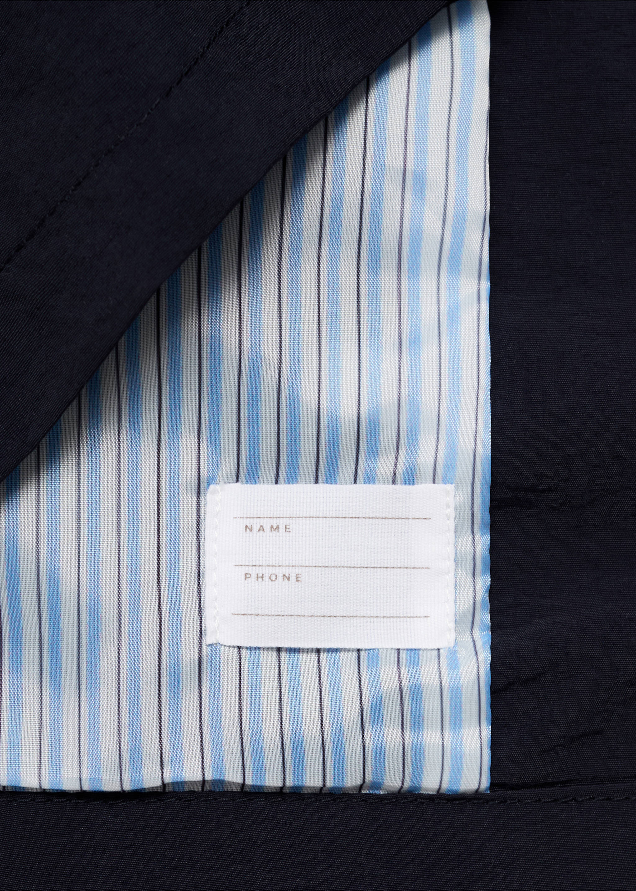 Trench coat with button detail - Details of the article 8, Navy. Ref: 17092896-00.