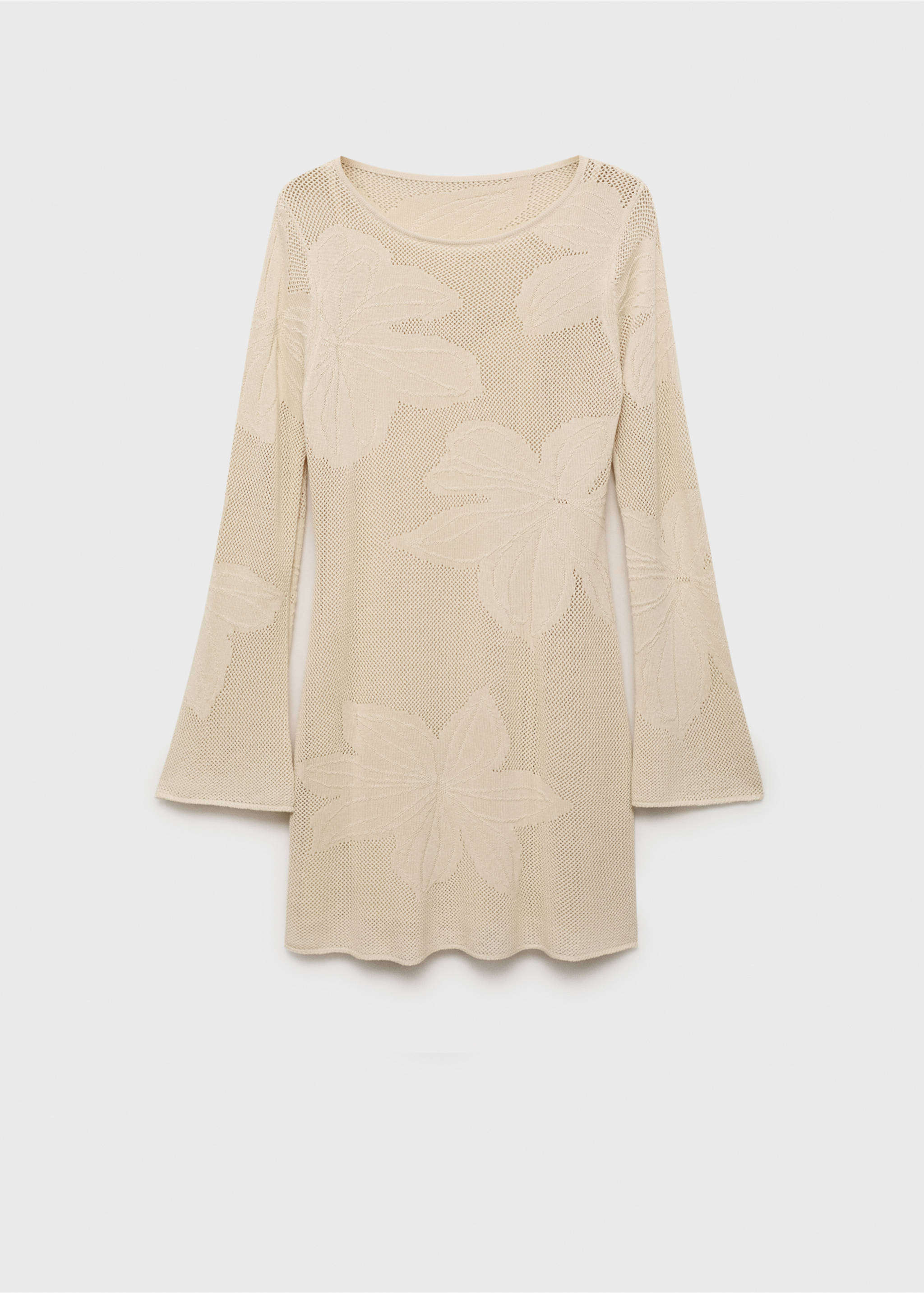 Floral crochet dress - Article without model, Beige. Ref: 17092898-00.