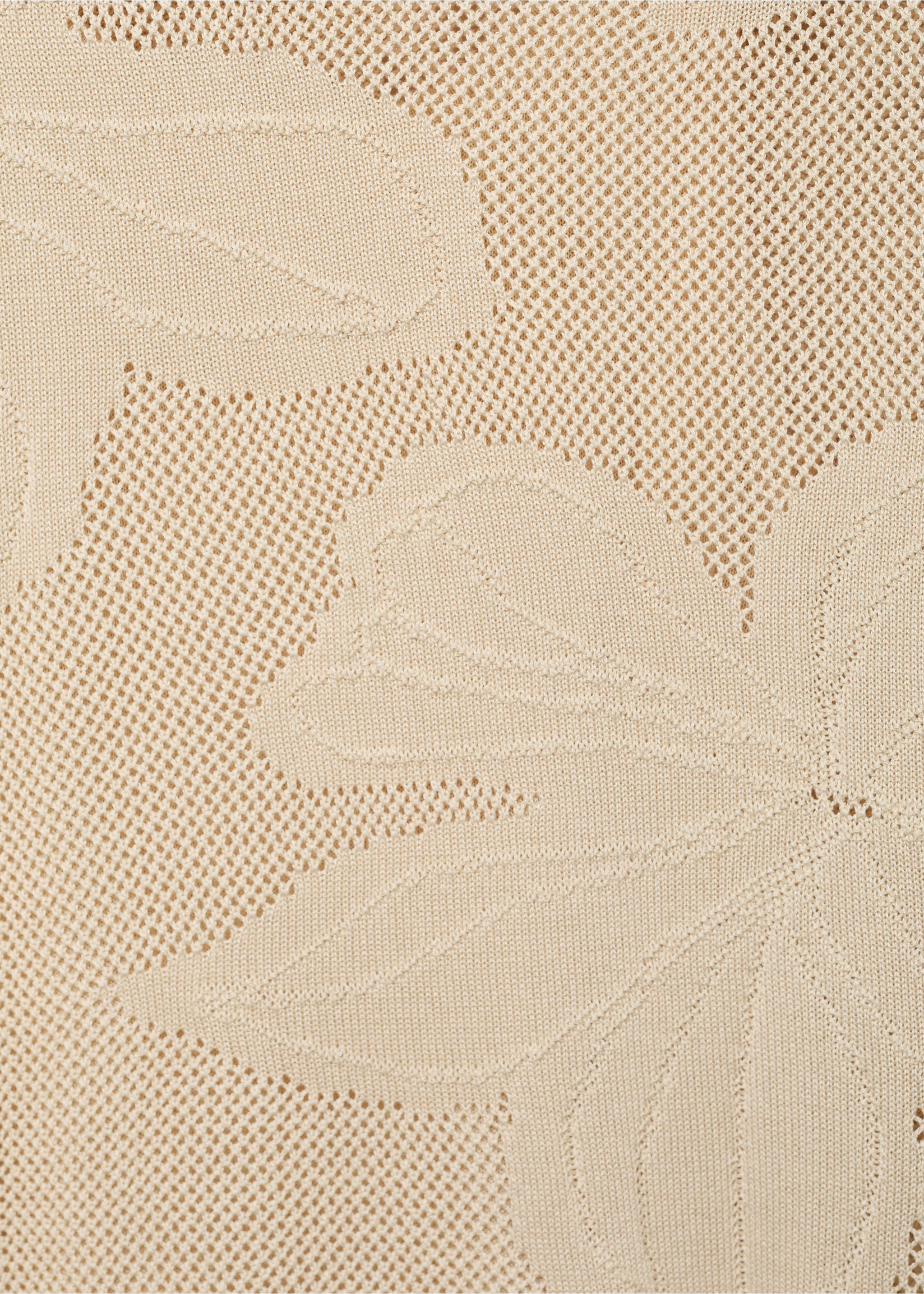 Floral crochet dress - Details of the article 0, Beige. Ref: 17092898-00.