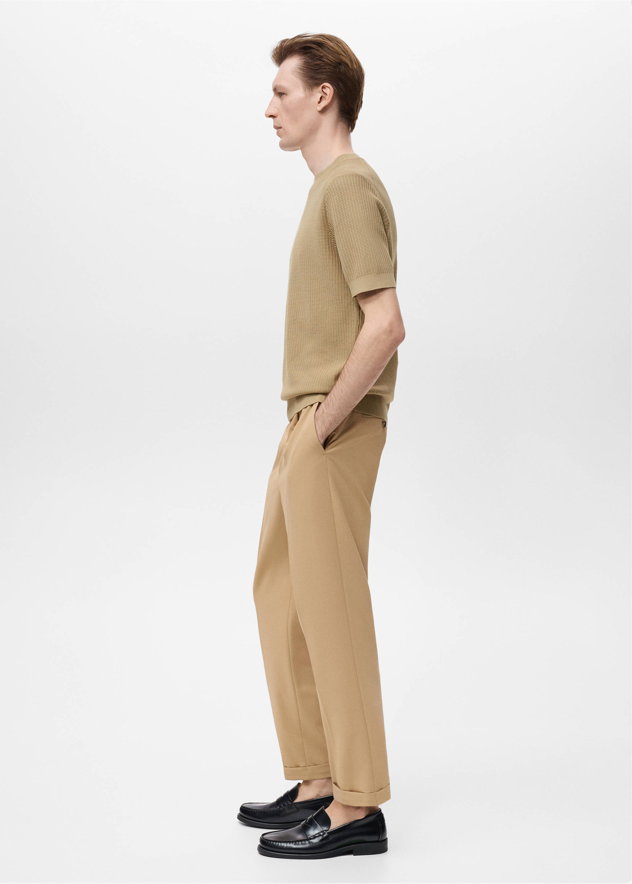 Camiseta 100% algodón punto - Detalle del artículo 2, Beige. Ref: 17092904-00.