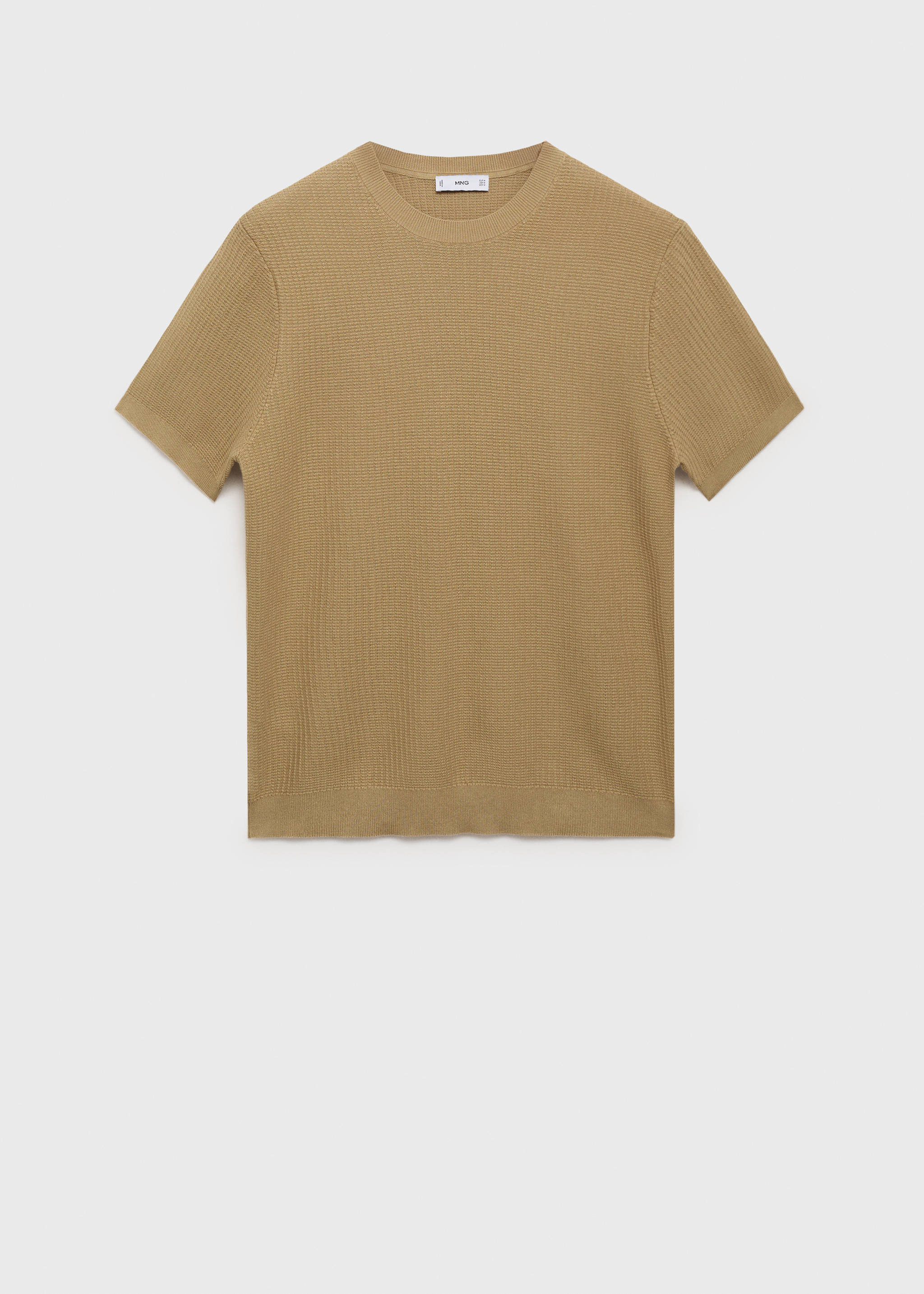 Gebreid T-shirt 100% katoen - Artikel zonder model