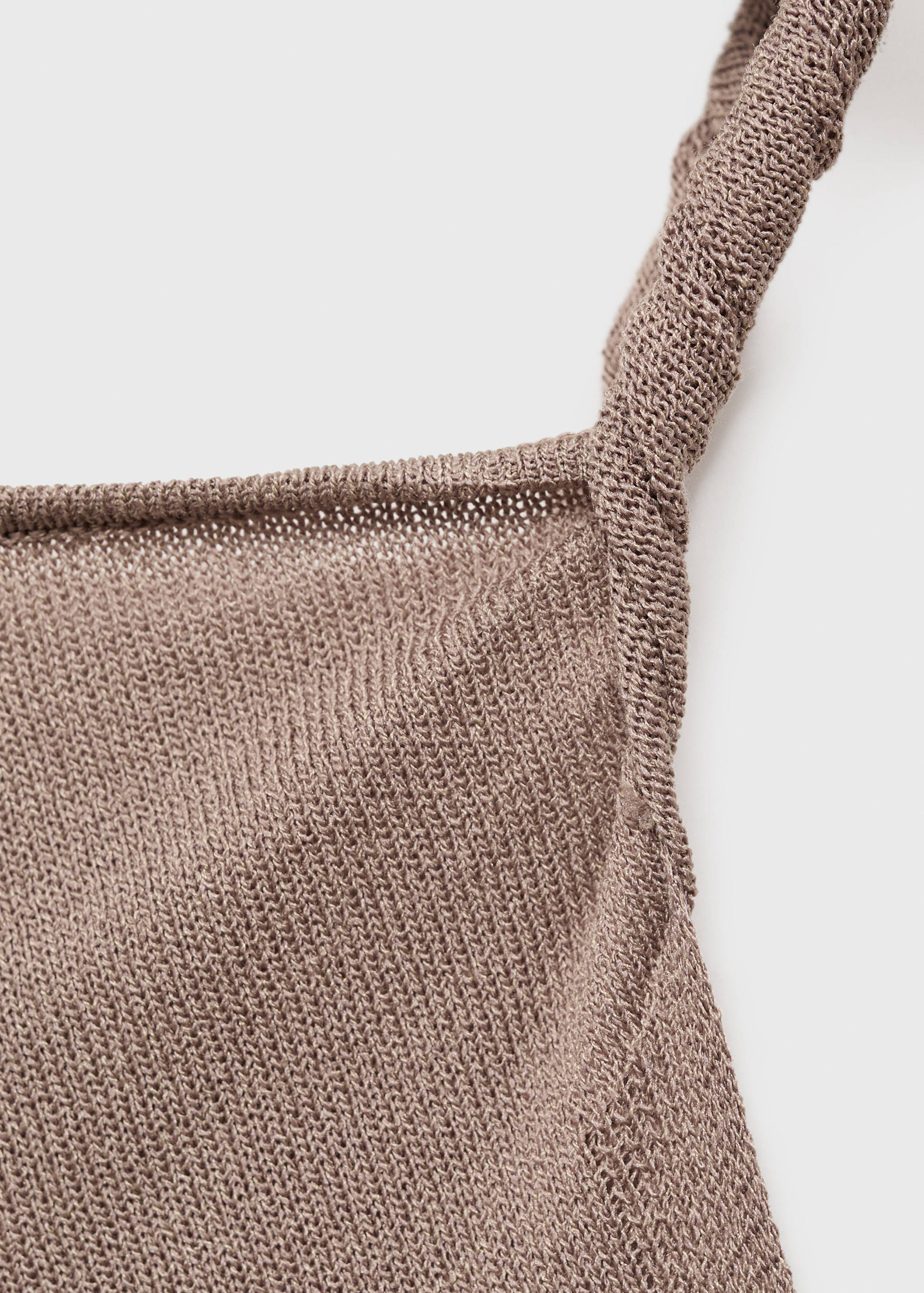 Asymmetrisches Stricktop mit Trägern - Detail des Artikels 8