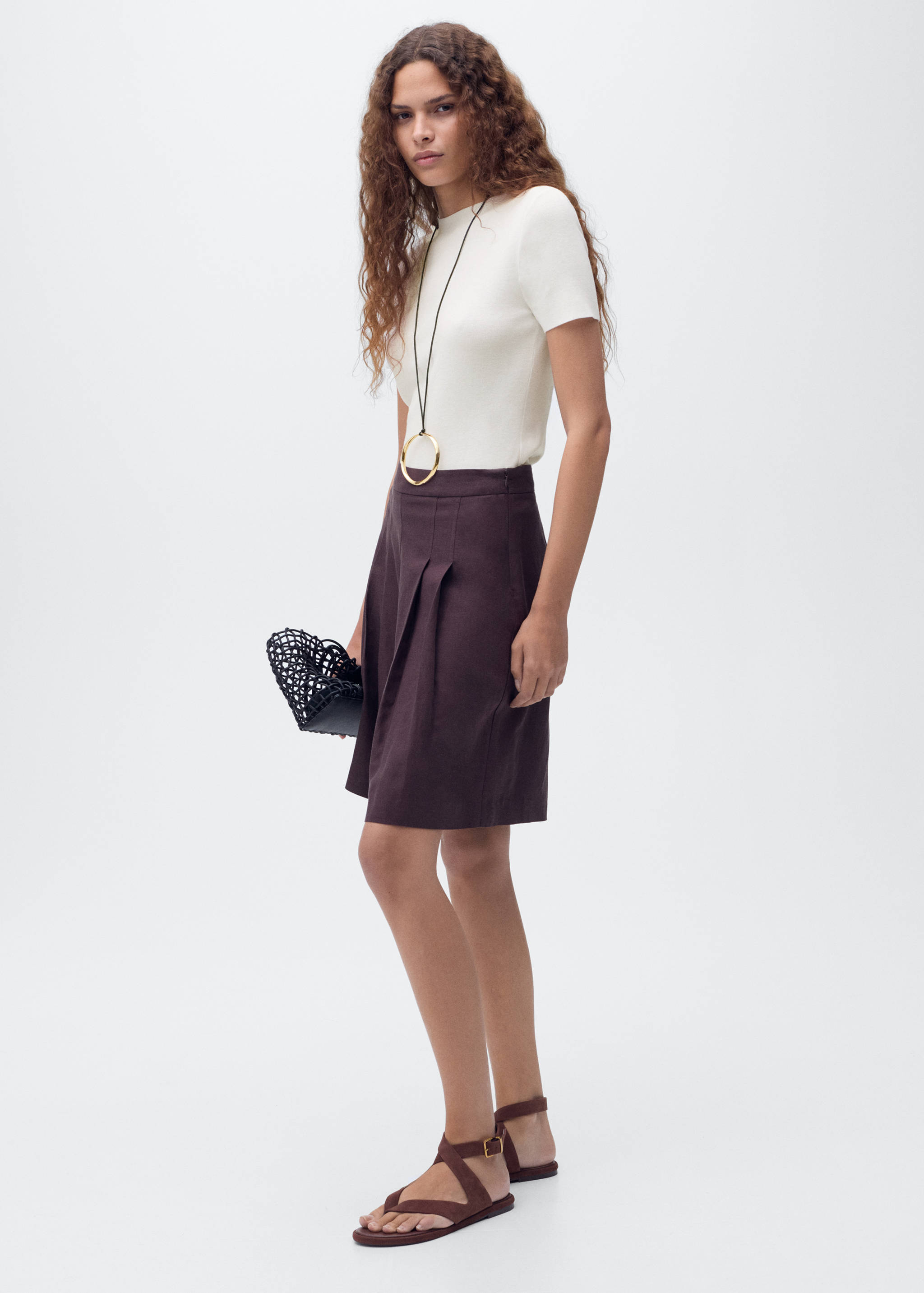 Pull-over maille fine manches courtes - Plan général