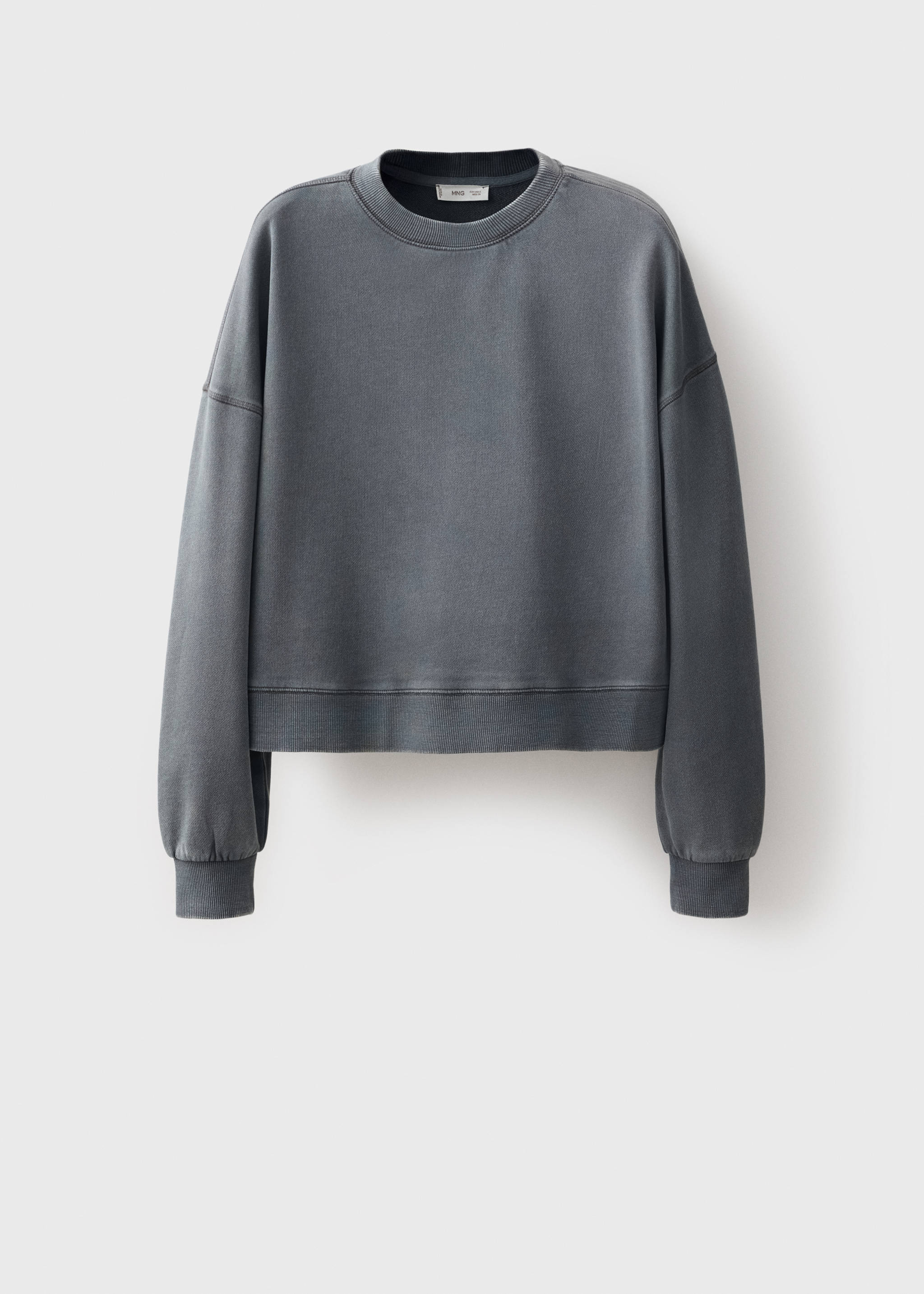 Plain cotton sweatshirt - Article without model