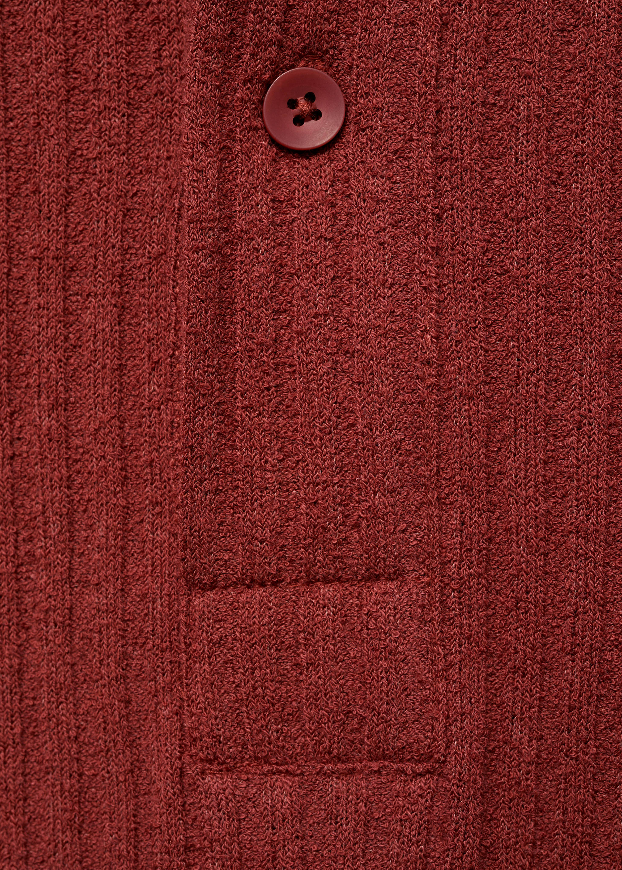 Textured knitted polo shirt - Details of the article 8