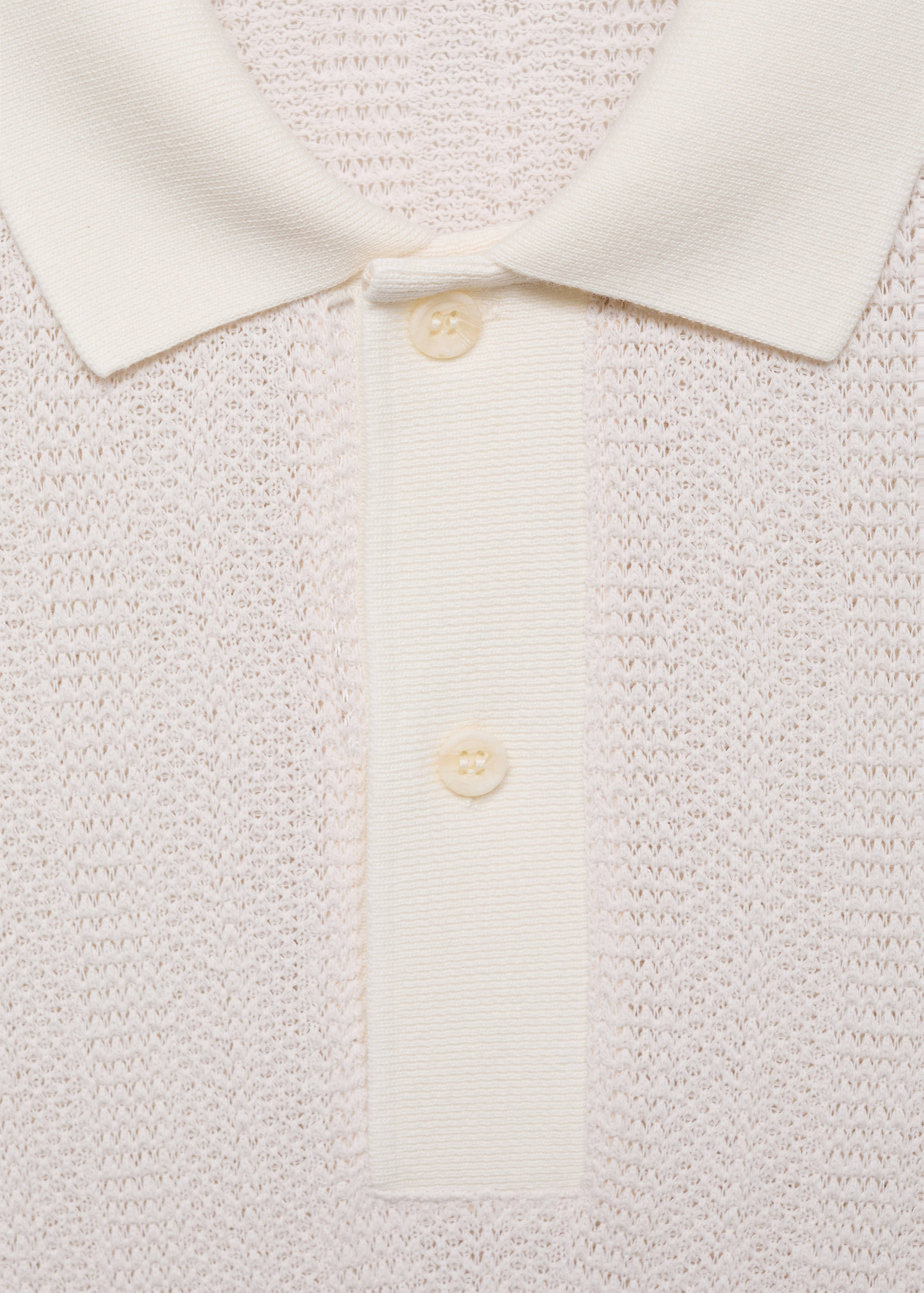 Polo maille ajourée coton - Détail de l'article 8