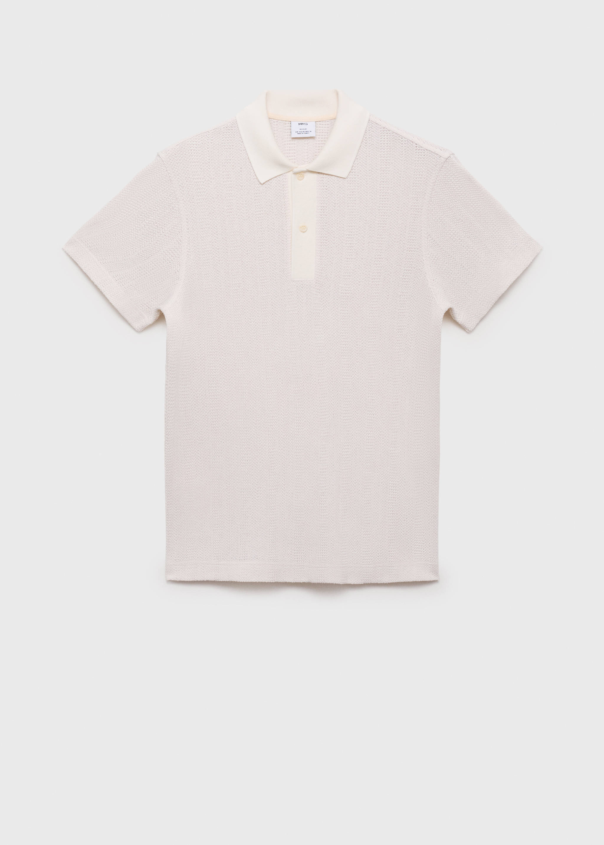 Polo maille ajourée coton - Article sans modèle