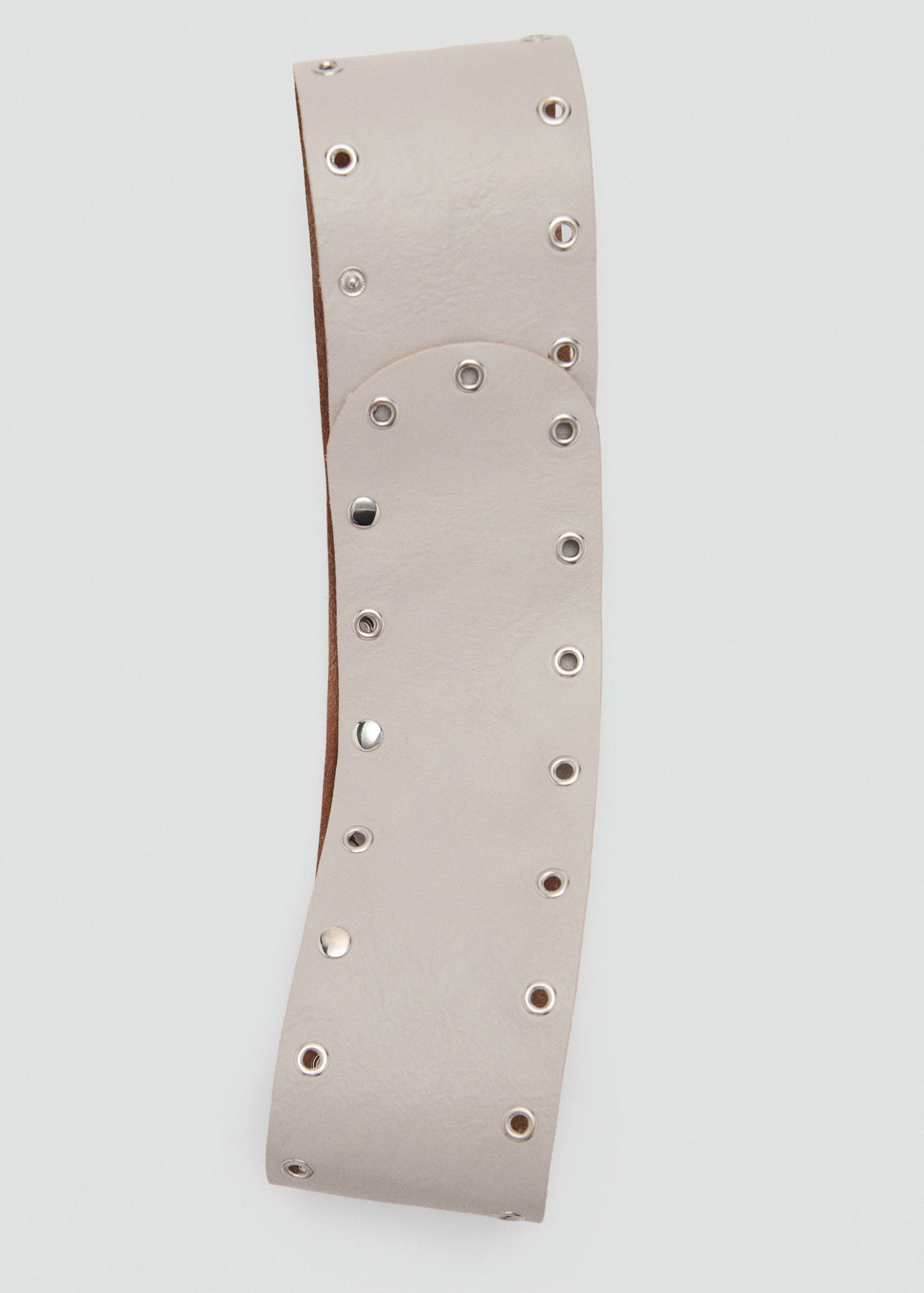 Leather belt with eyelets - Details of the article 2