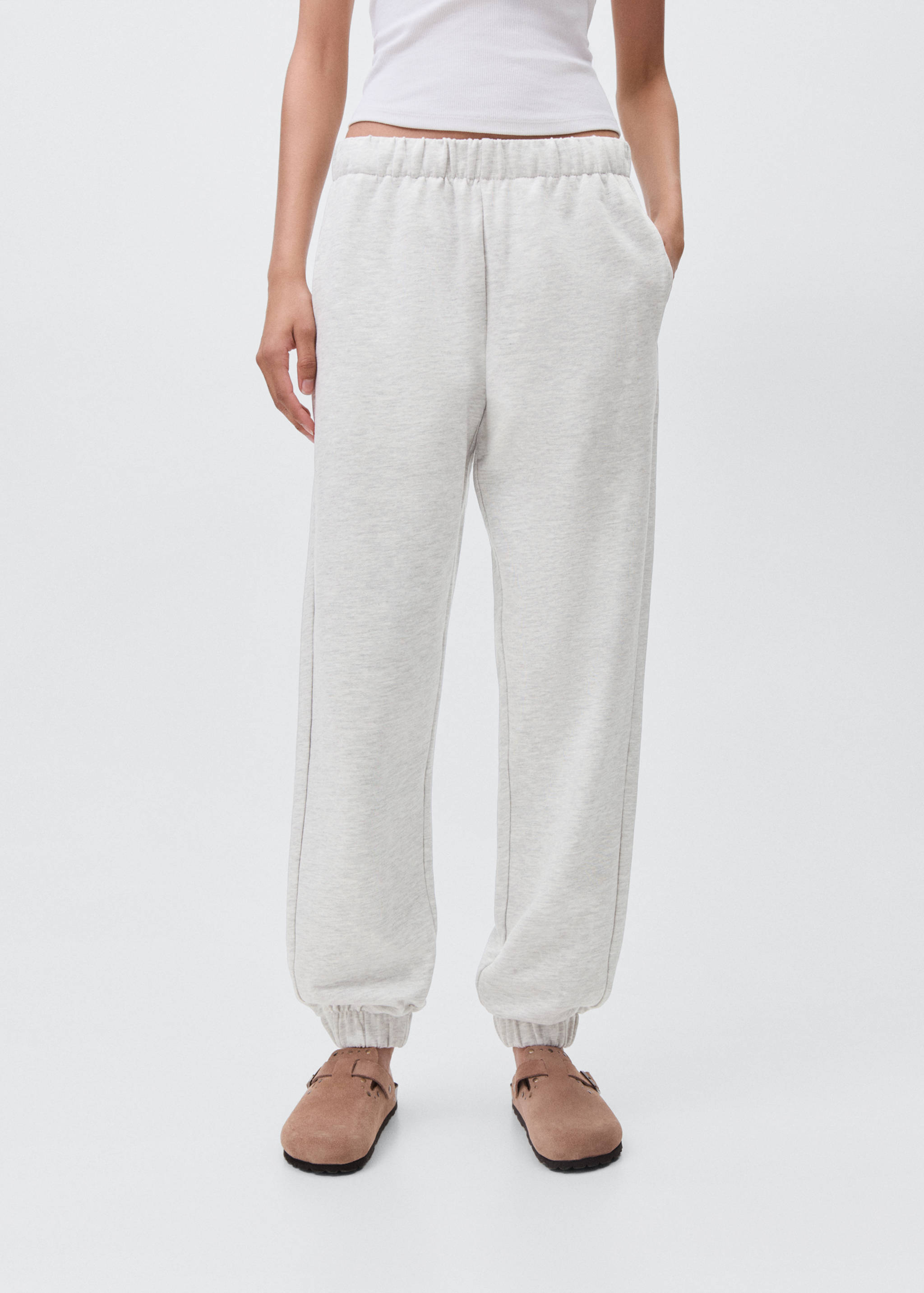 Cotton joggers with elastic waist - Details of the article 6