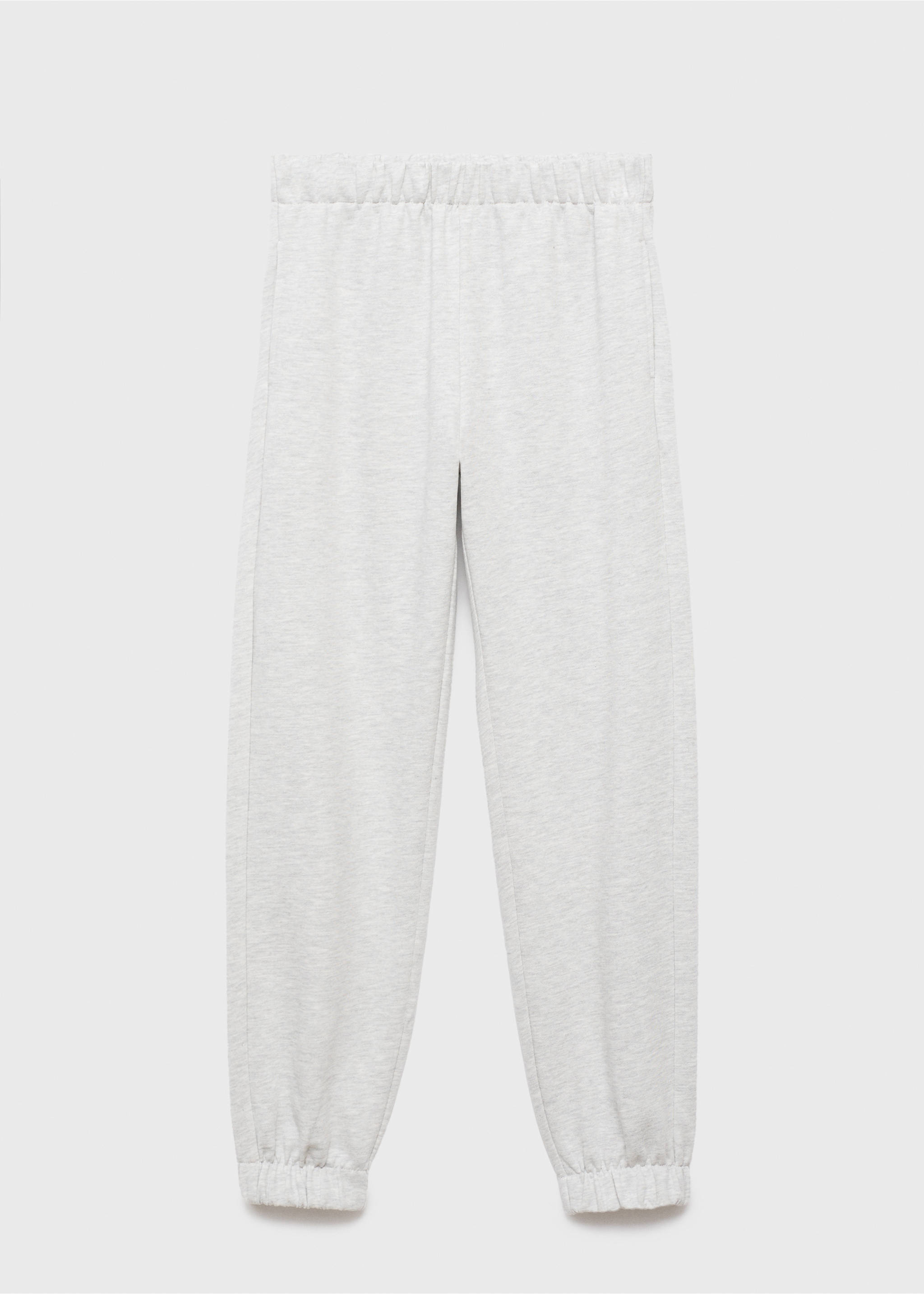 Cotton joggers with elastic waist - Article without model, Light Heather Grey. Ref: 17092925-00.