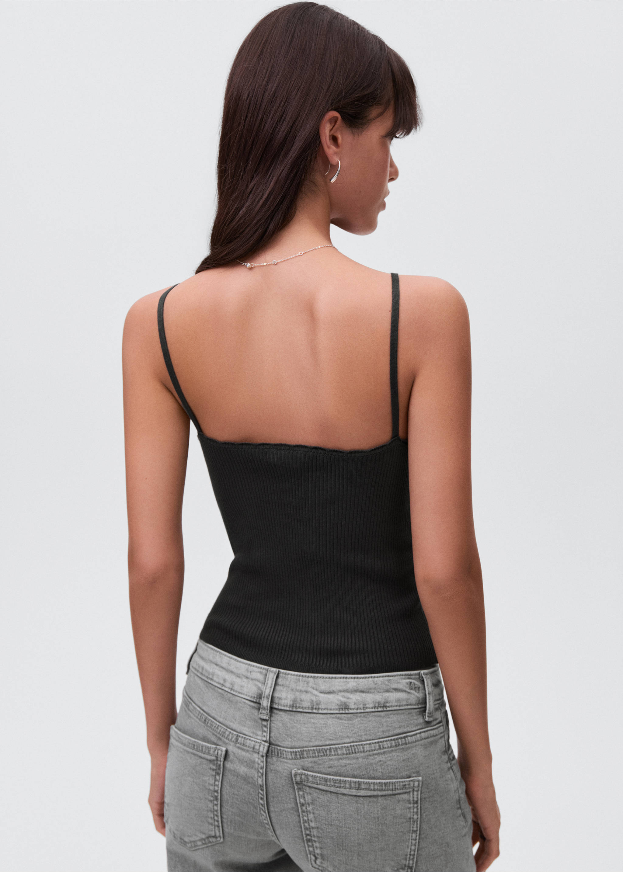 Top punt ones - Revers de l'article, Gris antracita. Ref: 17093272-00.