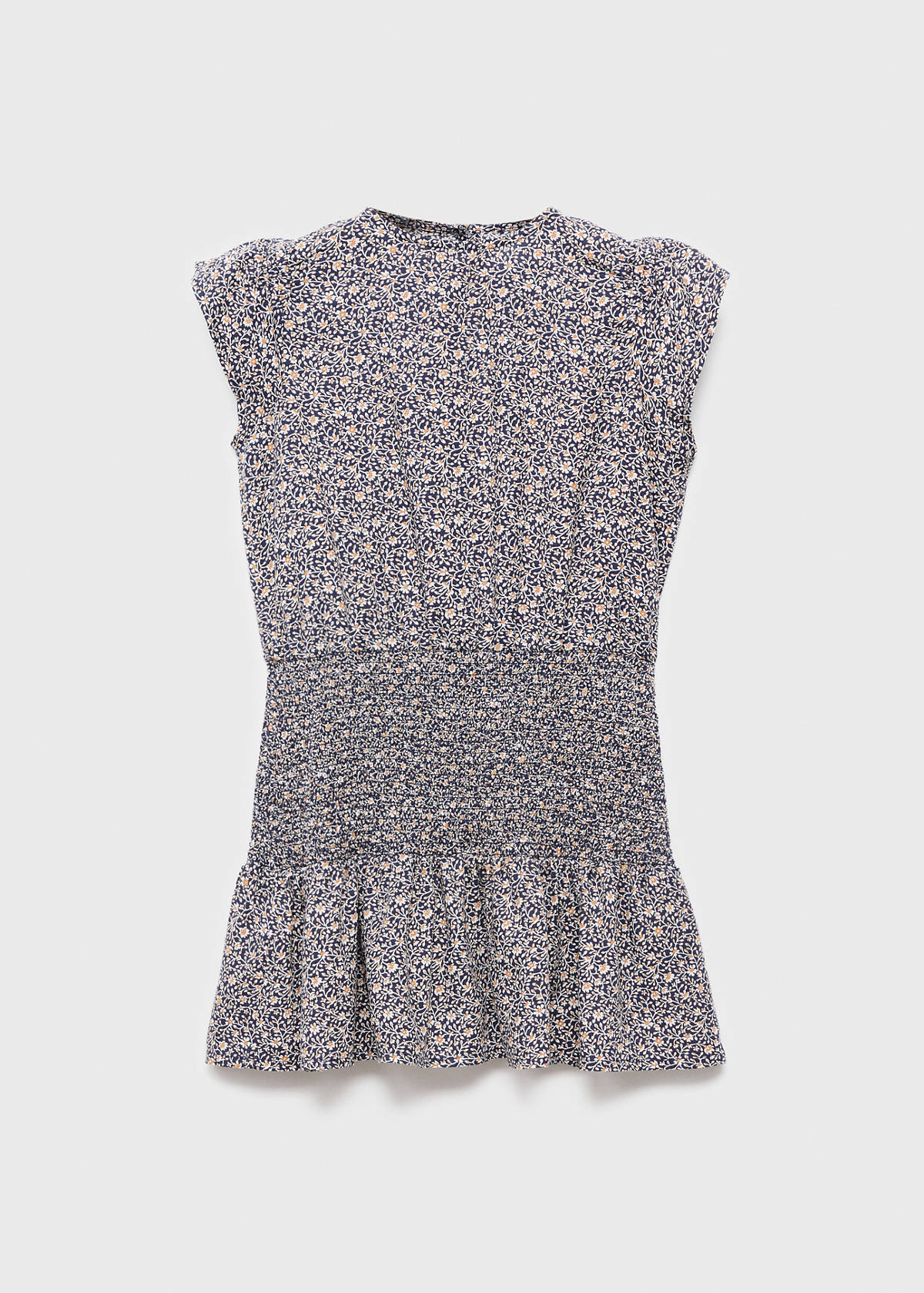 Ruched floral dress