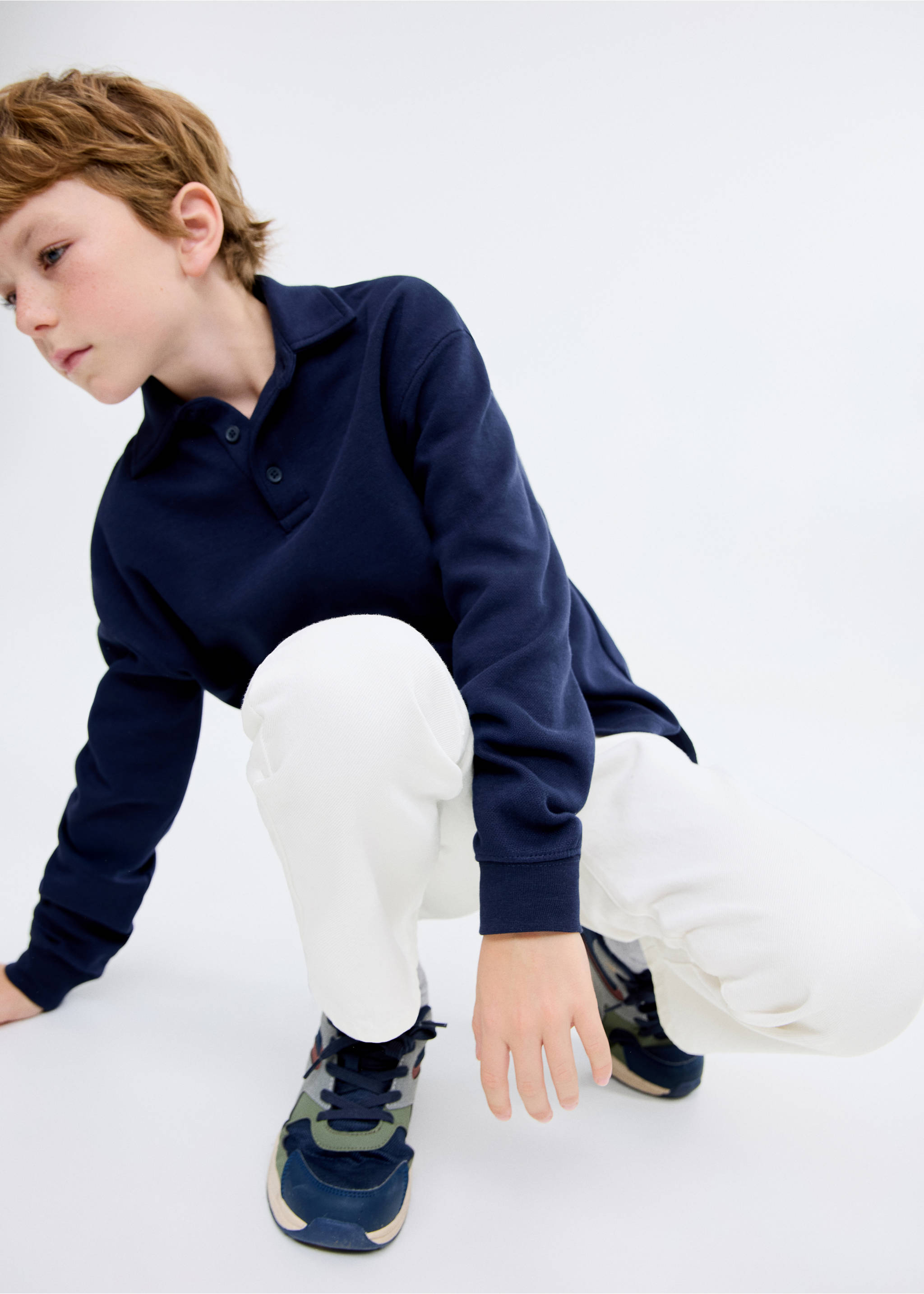 Jean dad-fit - Plan moyen, Blanc. Ref: 17093274-00.