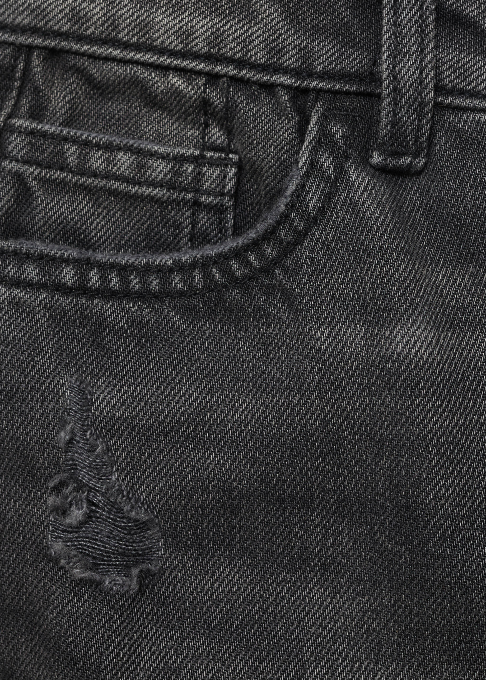 Jean dad-fit - Détail de l'article 8, Black denim. Ref: 17093274-00.