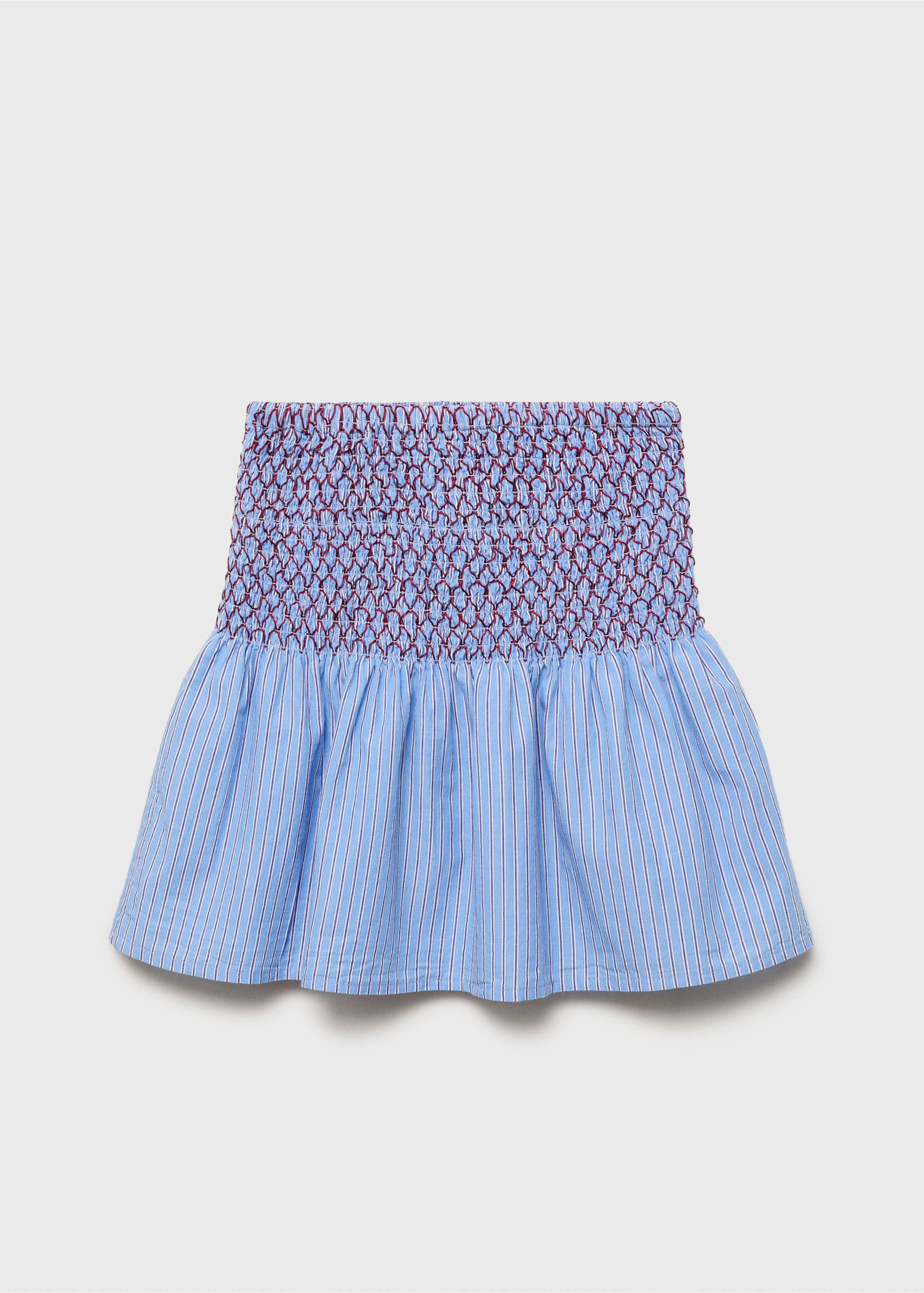Striped cotton skirt - Article without model, Blue. Ref: 17093276-00.