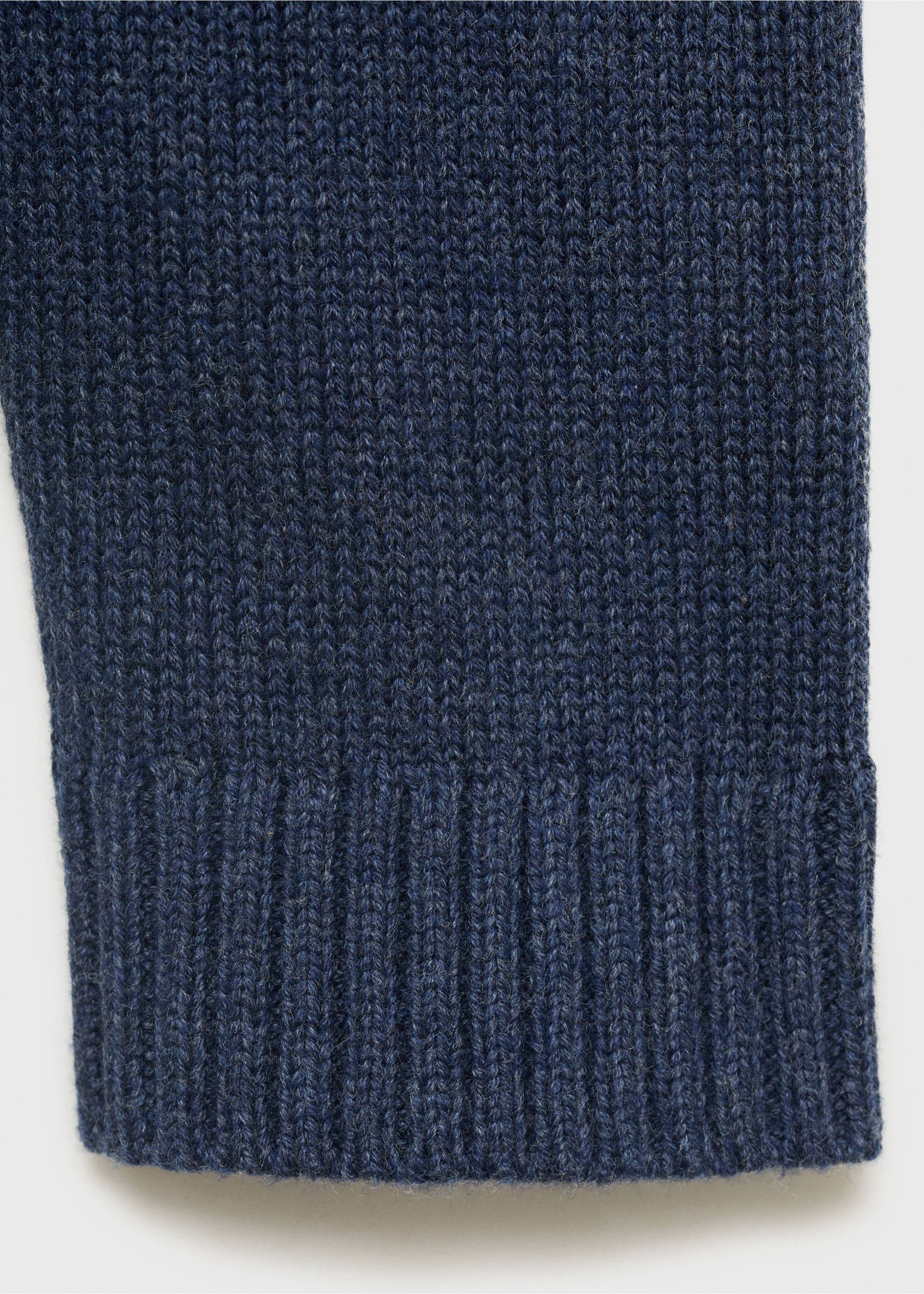 Knitted cotton sweater - Details of the article 0, Indigo Blue. Ref: 17093277-00.