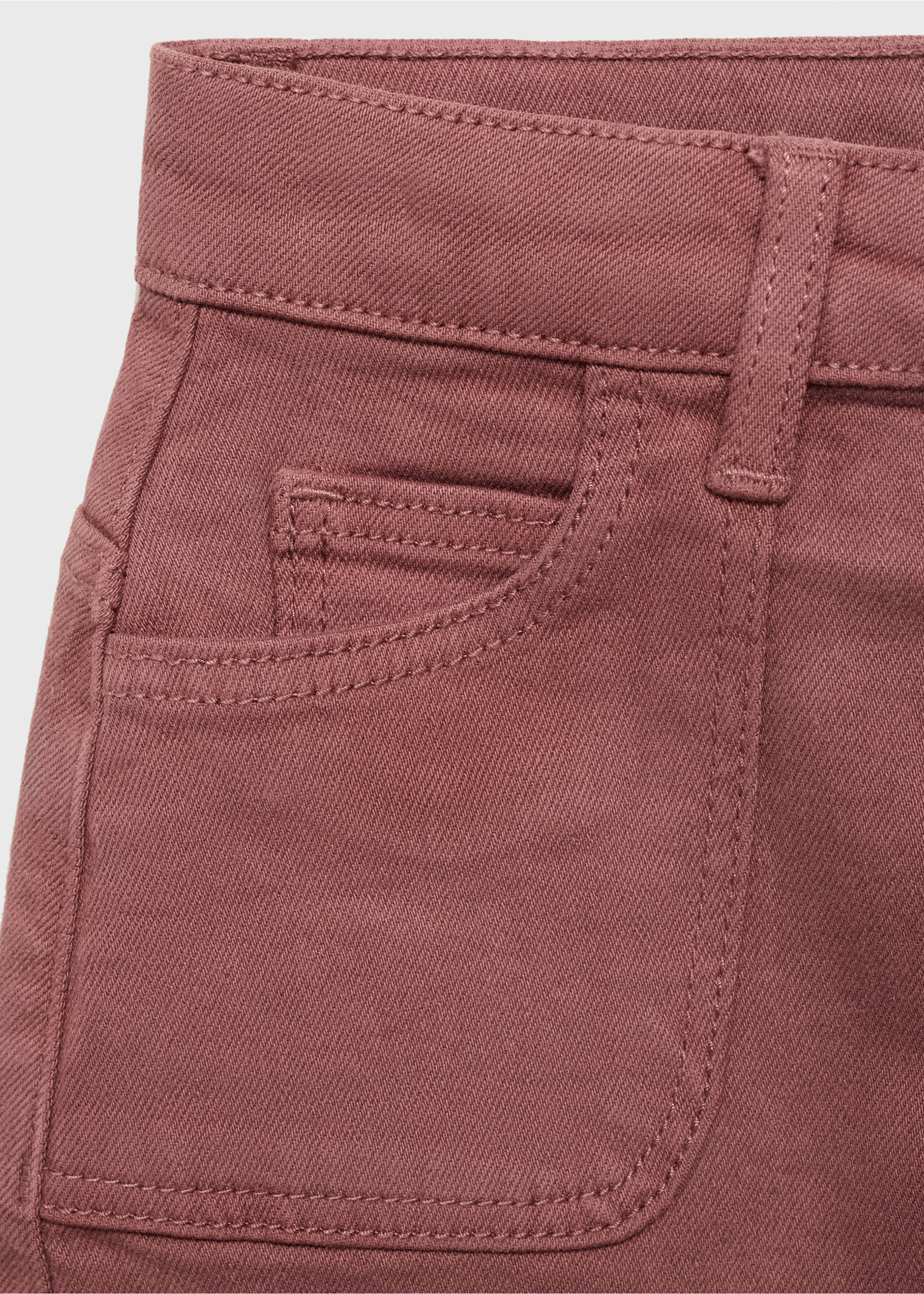 Denim skirt - Details of the article 0, Cherry. Ref: 17093278-00.