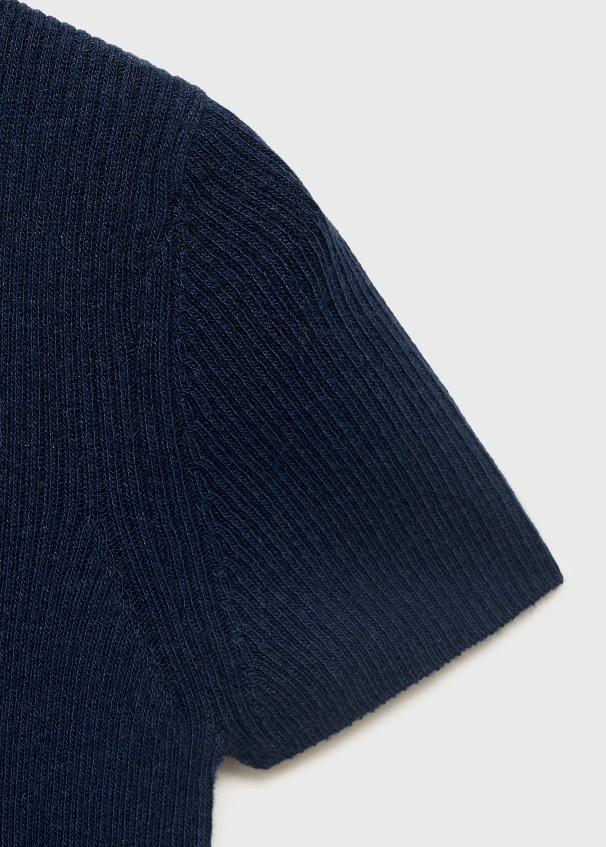 Ribbstickad t-shirt - Detaljer om artikeln 0
