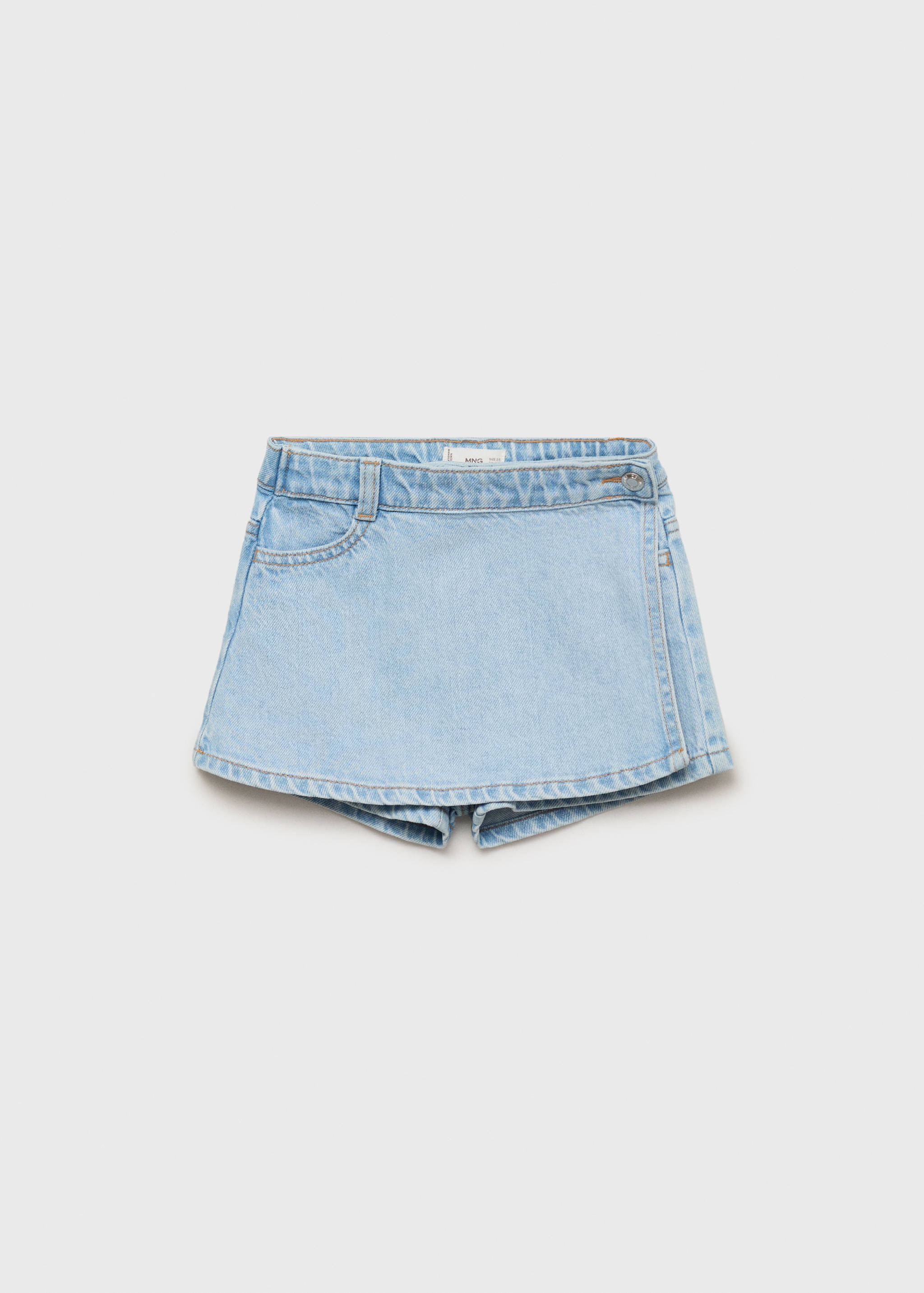 Wrapped denim skort - Article without model