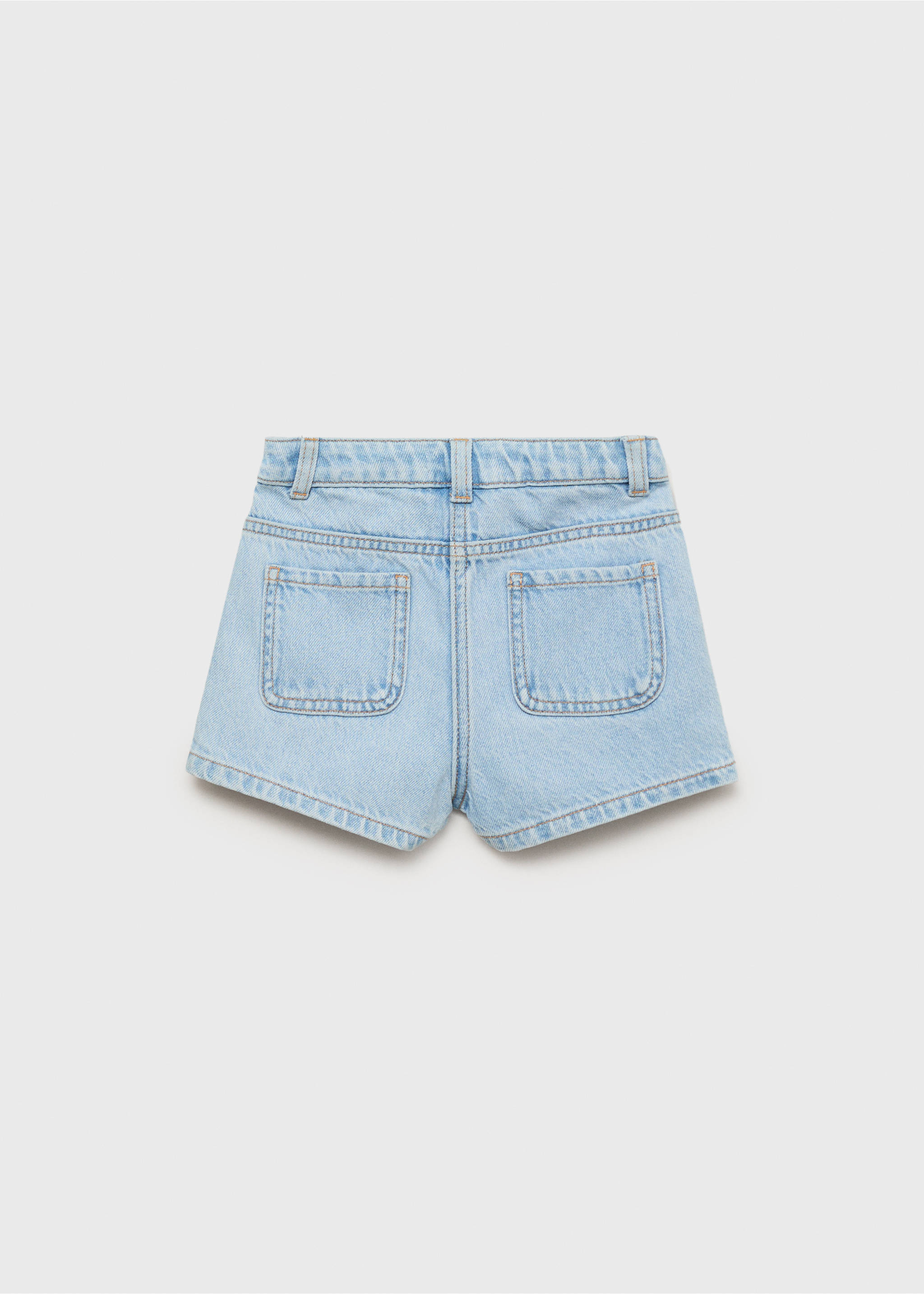 Wrapped denim skort - Reverse of the article, Light Blue. Ref: 17093280-00.