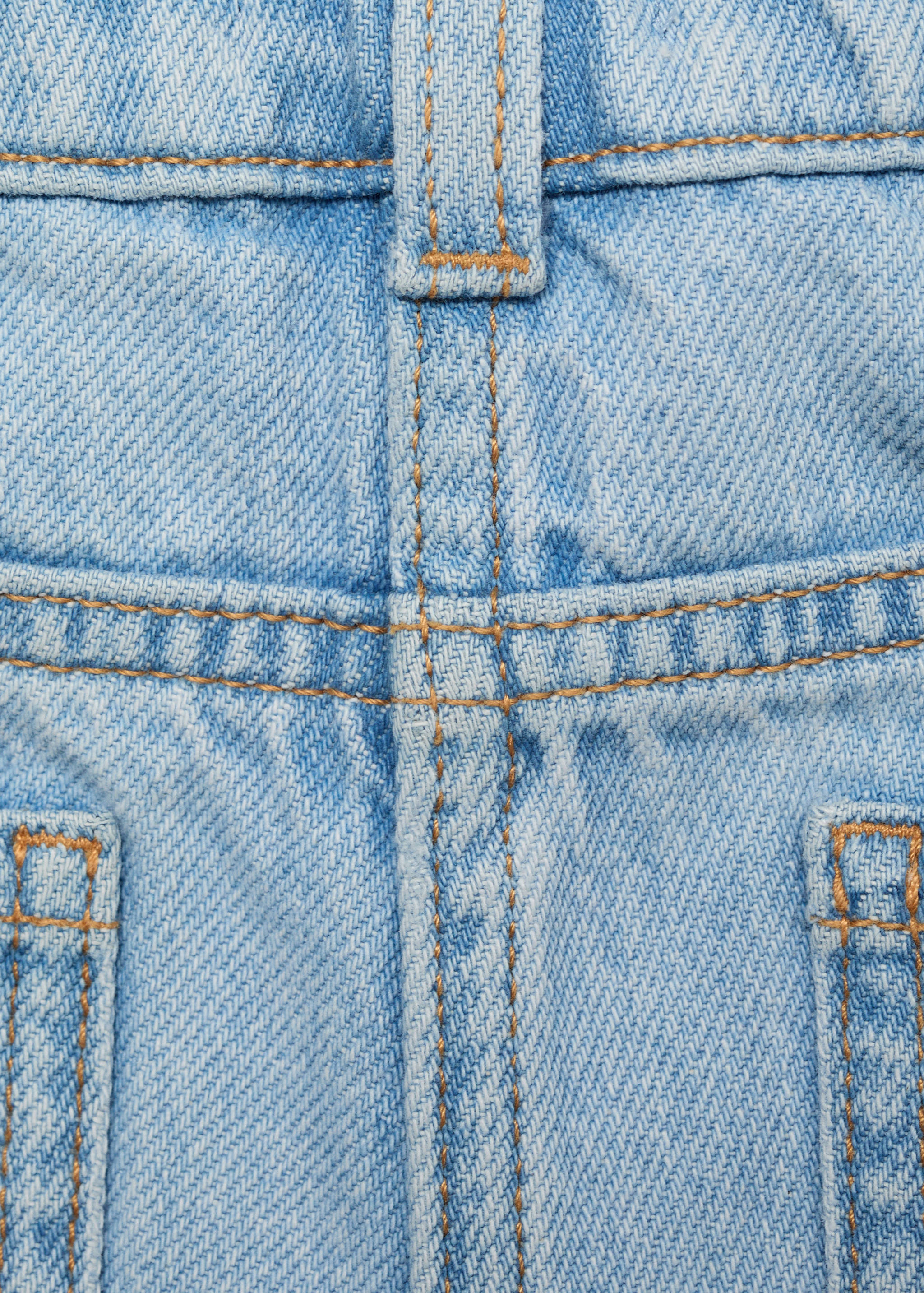 Wrapped denim skort - Details of the article 0