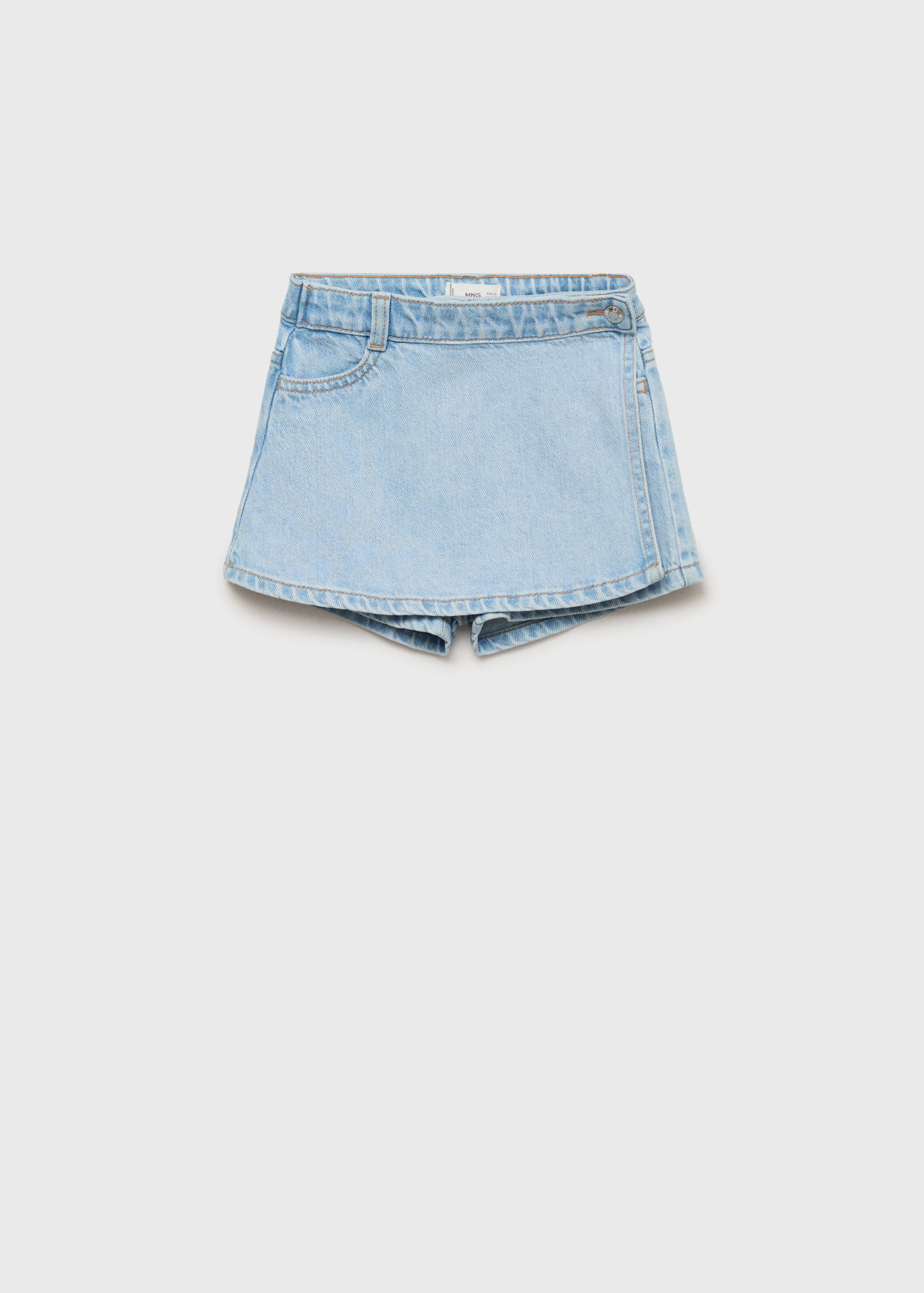Wrapped denim skort - Article without model