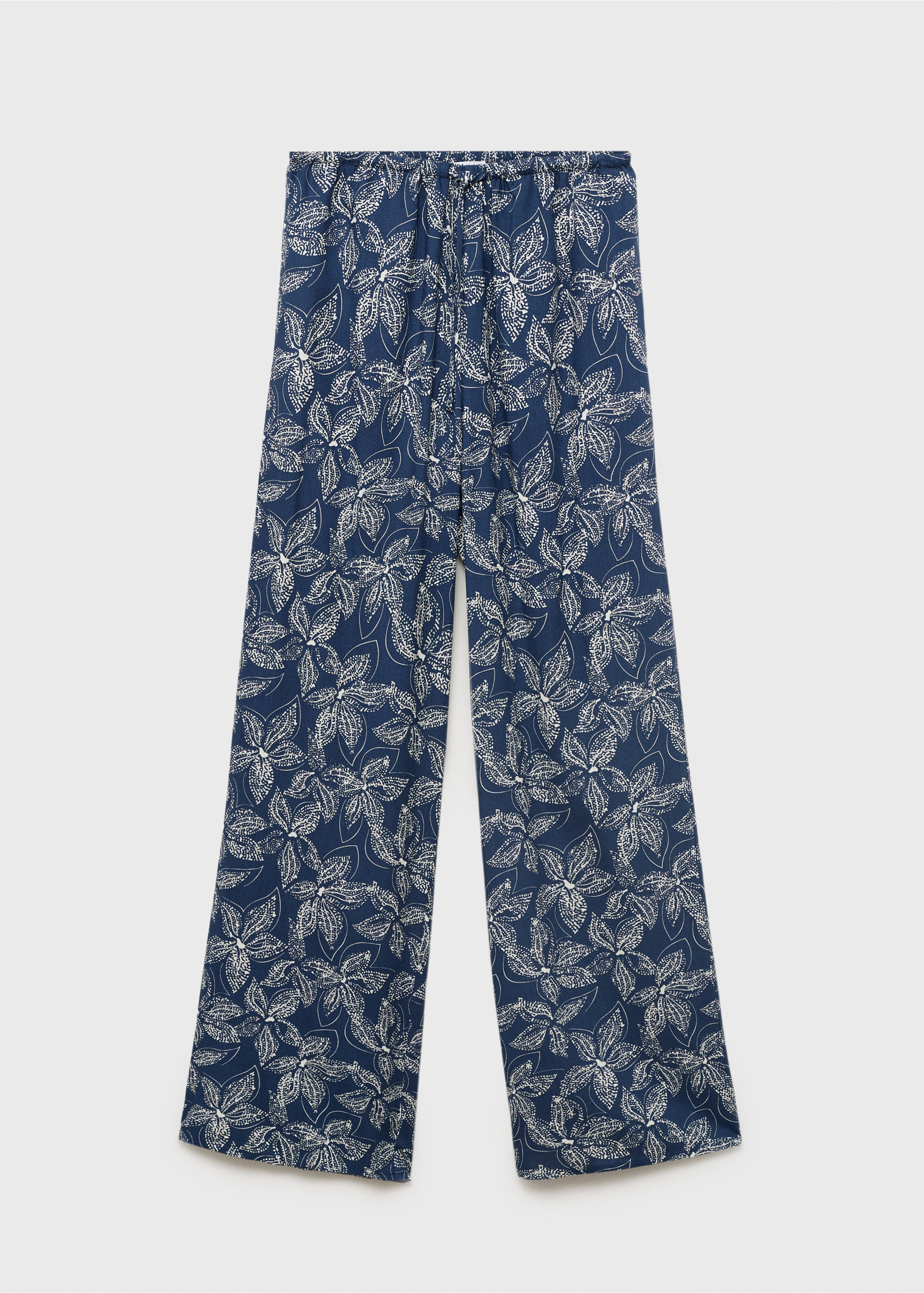 Pantalón estampado flores - Artículo sin modelo, Azul marino. Ref: 17093289-00.