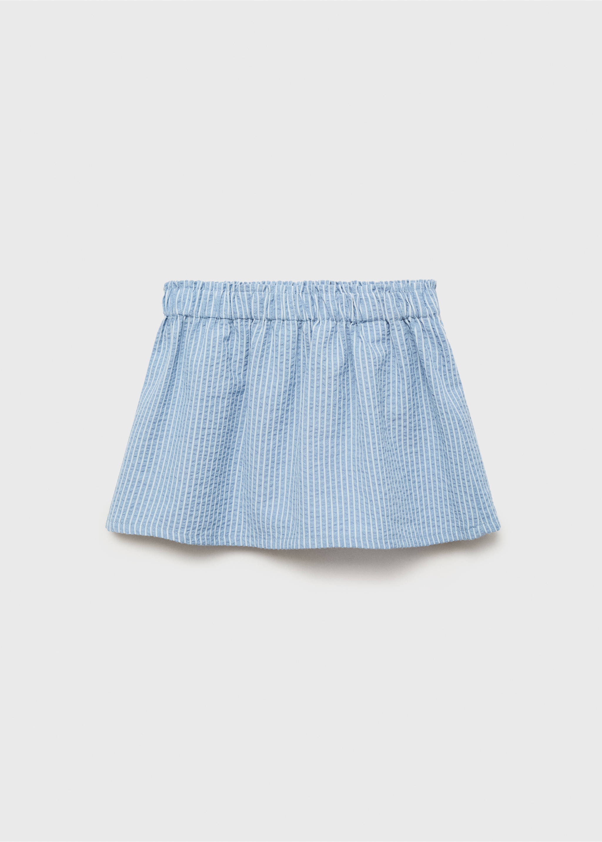 Striped cotton skirt - Reverse of the article, Sky Blue. Ref: 17093290-00.