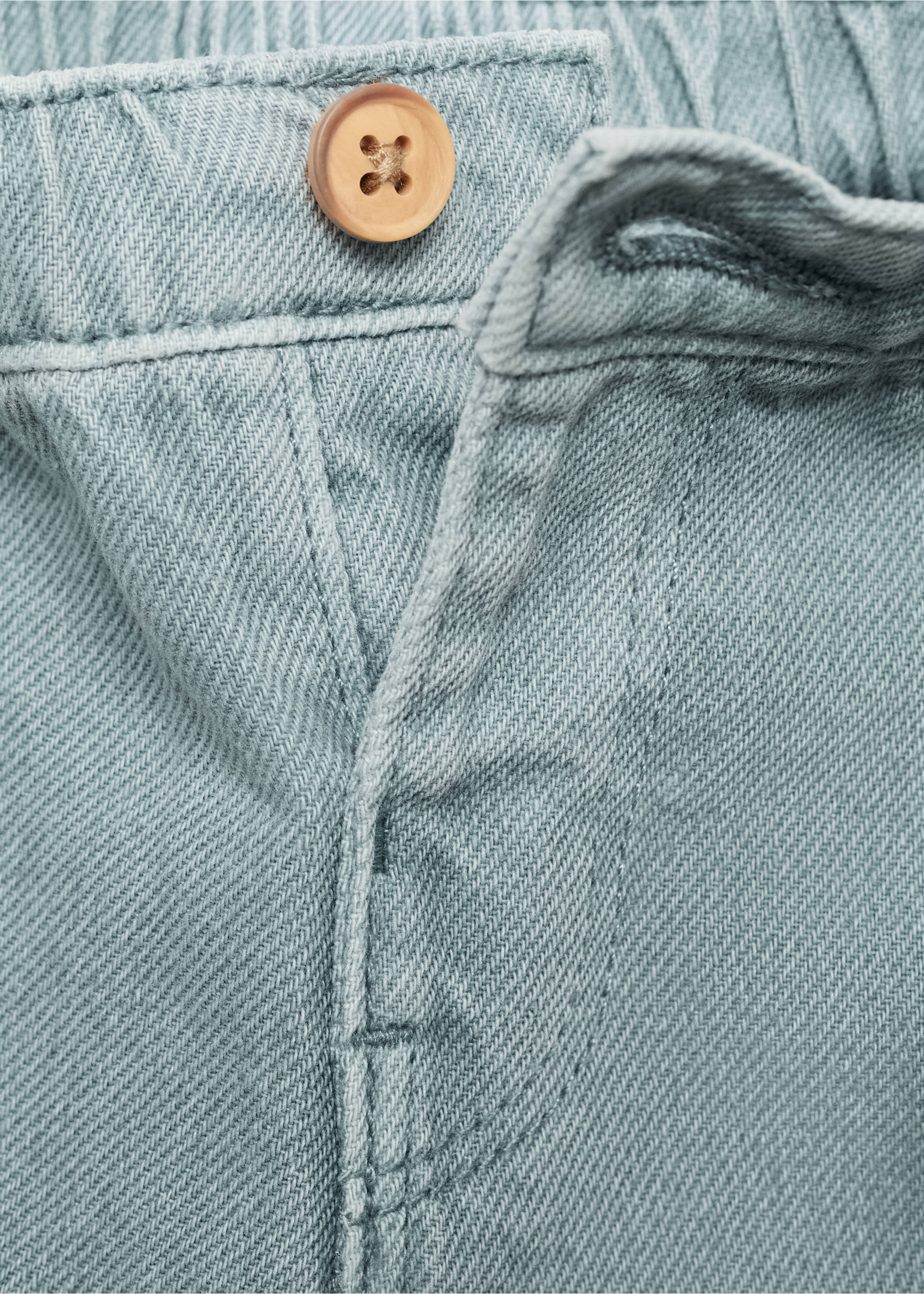 Cotton cargo trousers - Details of the article 8, Green. Ref: 17093302-00.