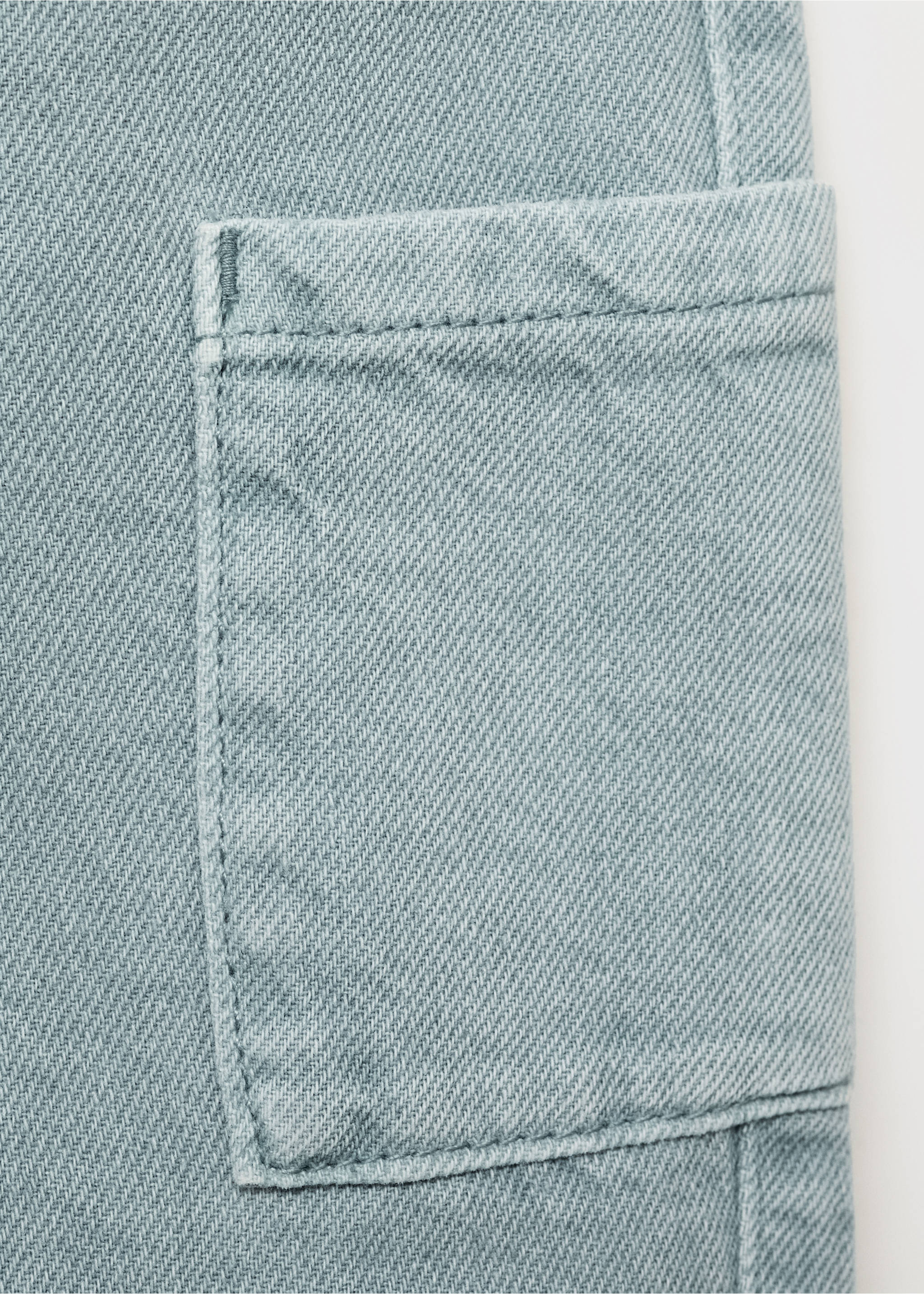 Cotton cargo trousers - Details of the article 0, Green. Ref: 17093302-00.
