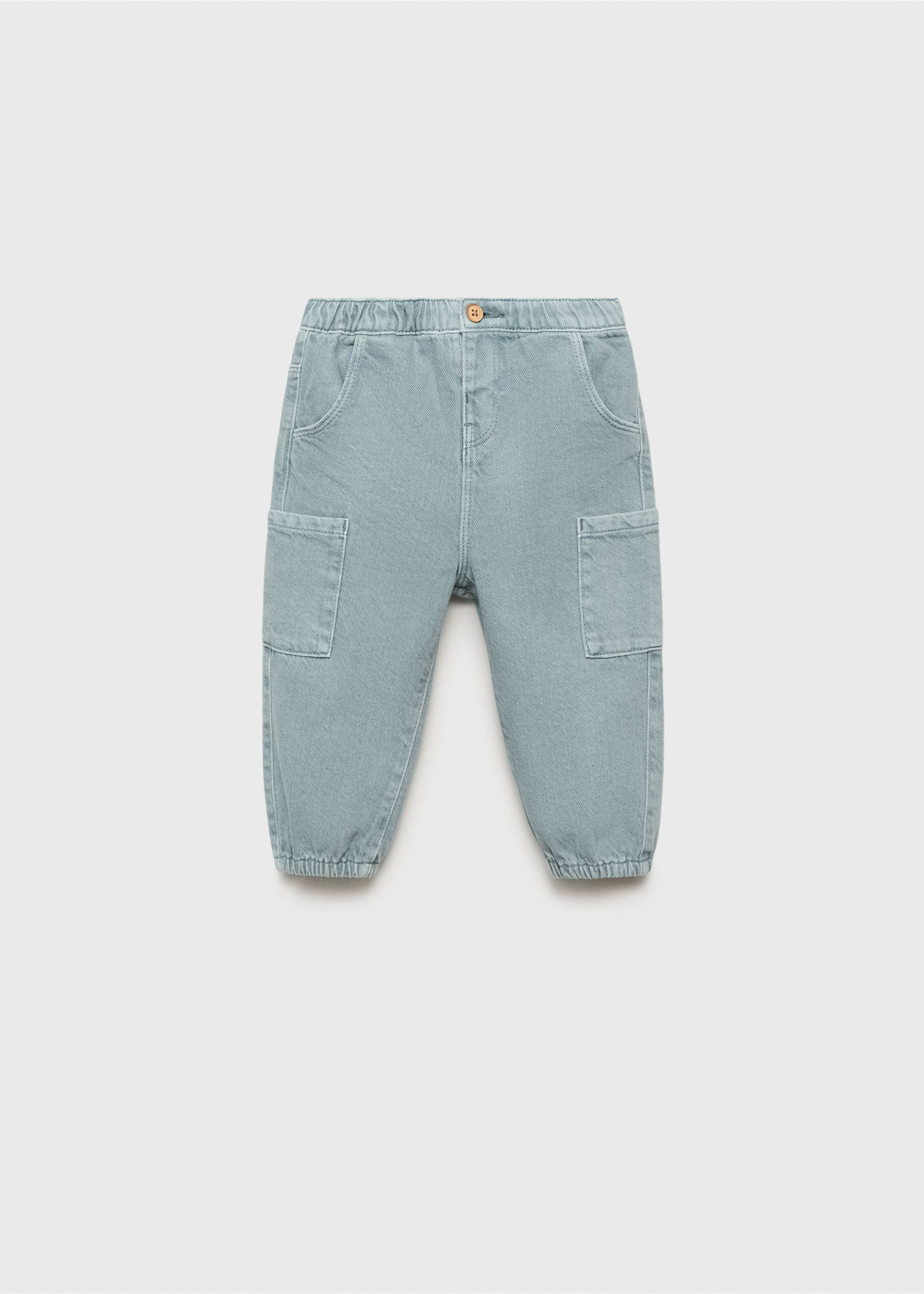 Cotton cargo trousers - Article without model, Green. Ref: 17093302-00.