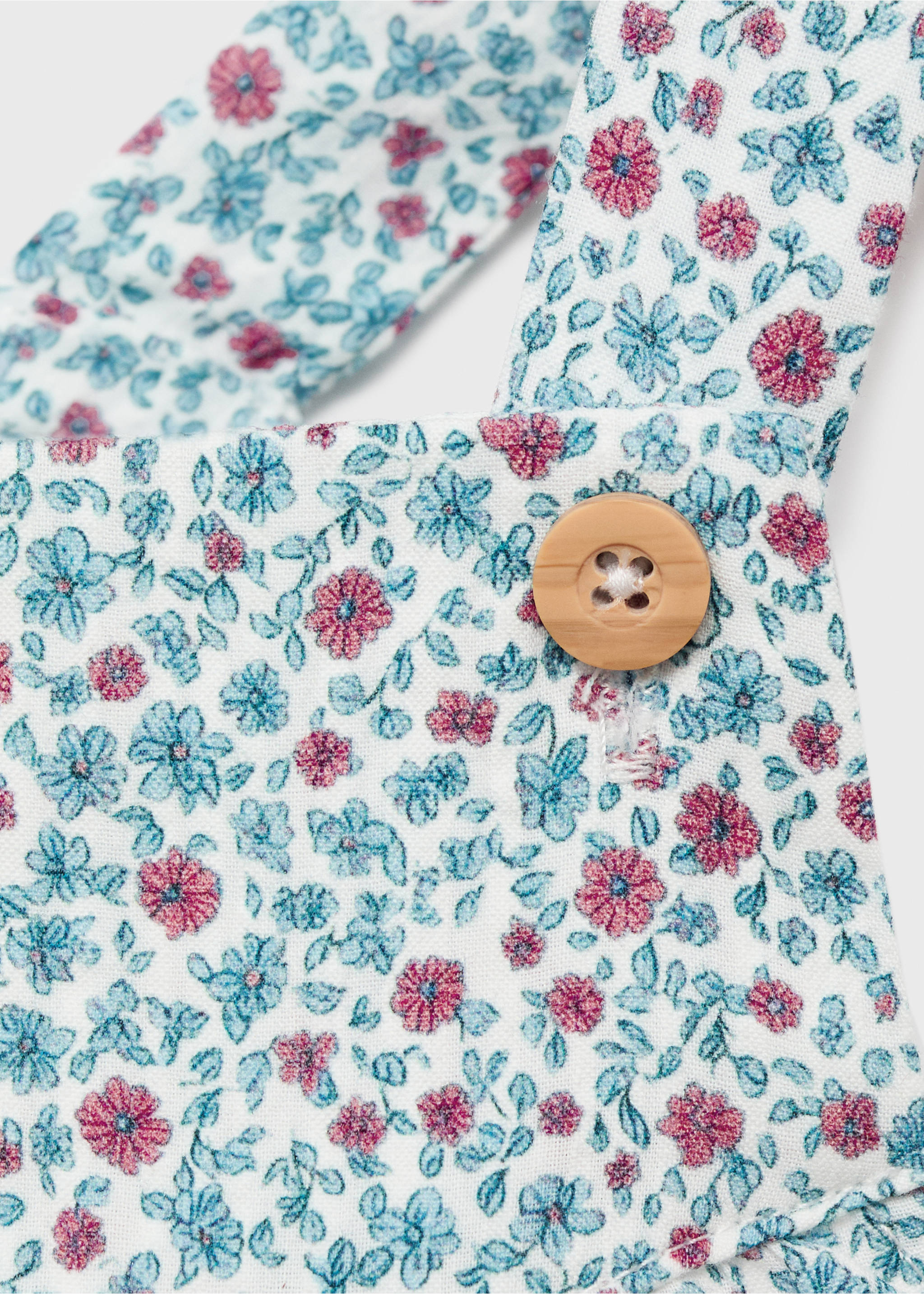 Floral-print romper suit - Details of the article 0, Off White. Ref: 17093304-00.