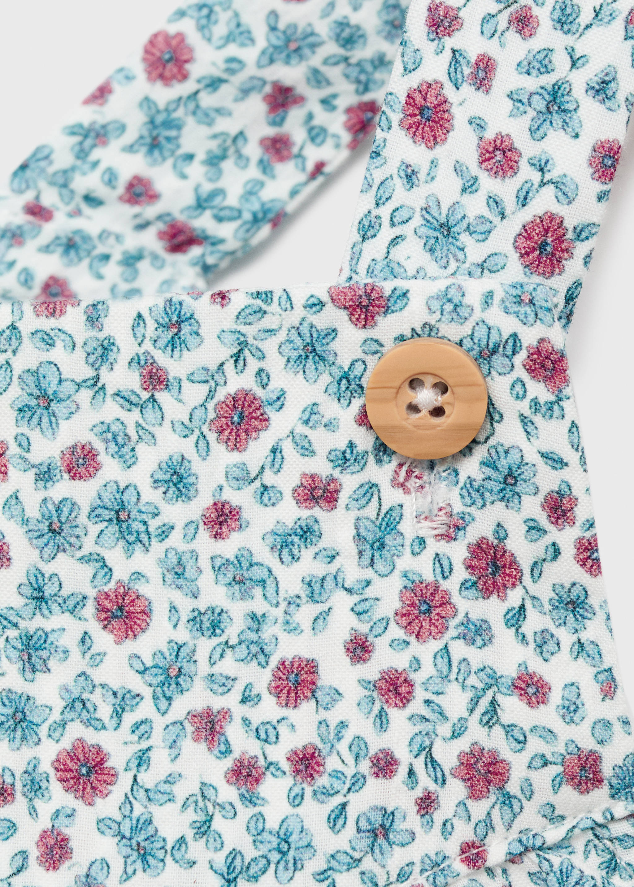 Floral-print romper suit - Details of the article 0