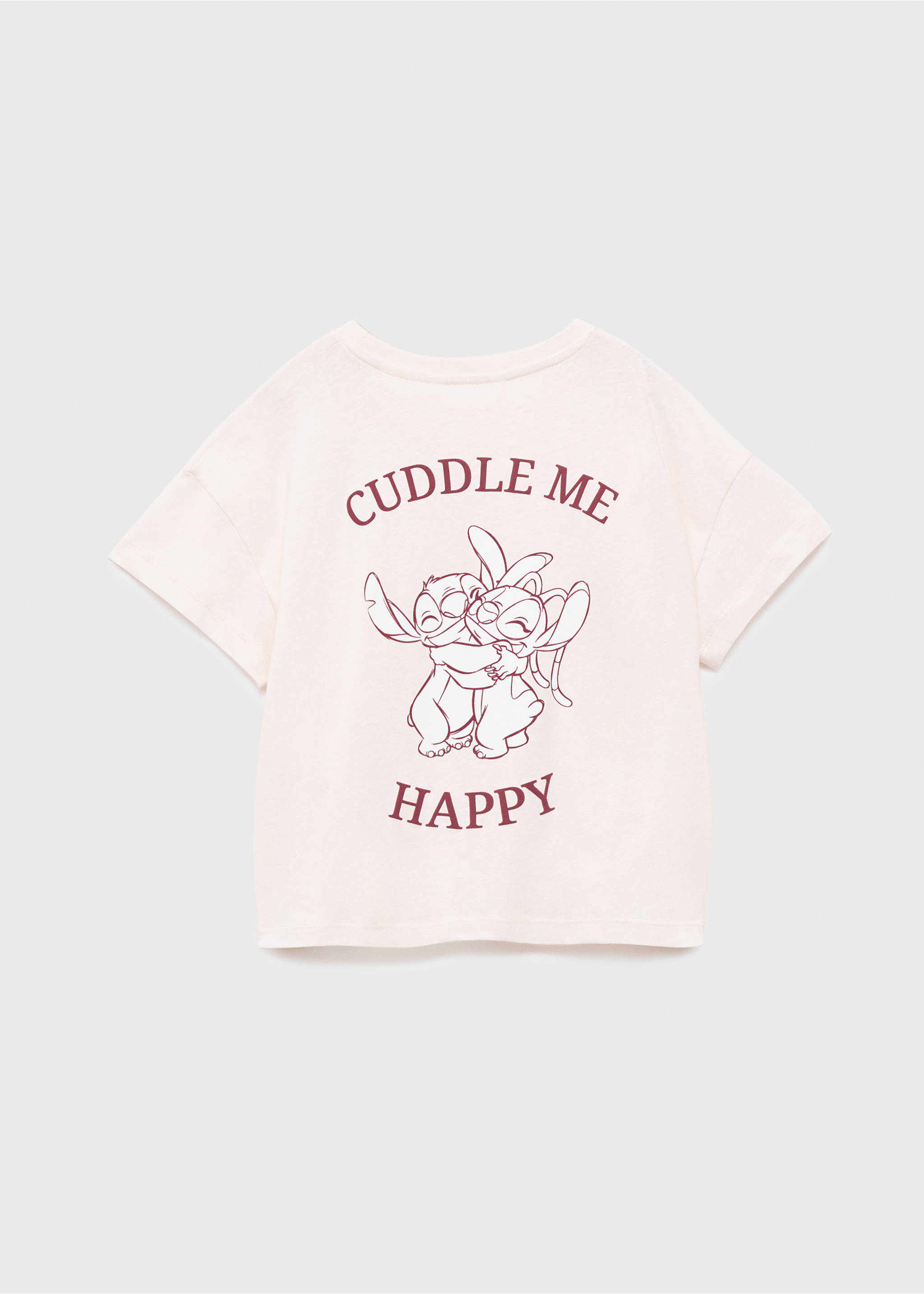 Lilo and Stitch t-shirt - Reverse of the article, Pink. Ref: 17093318-00.