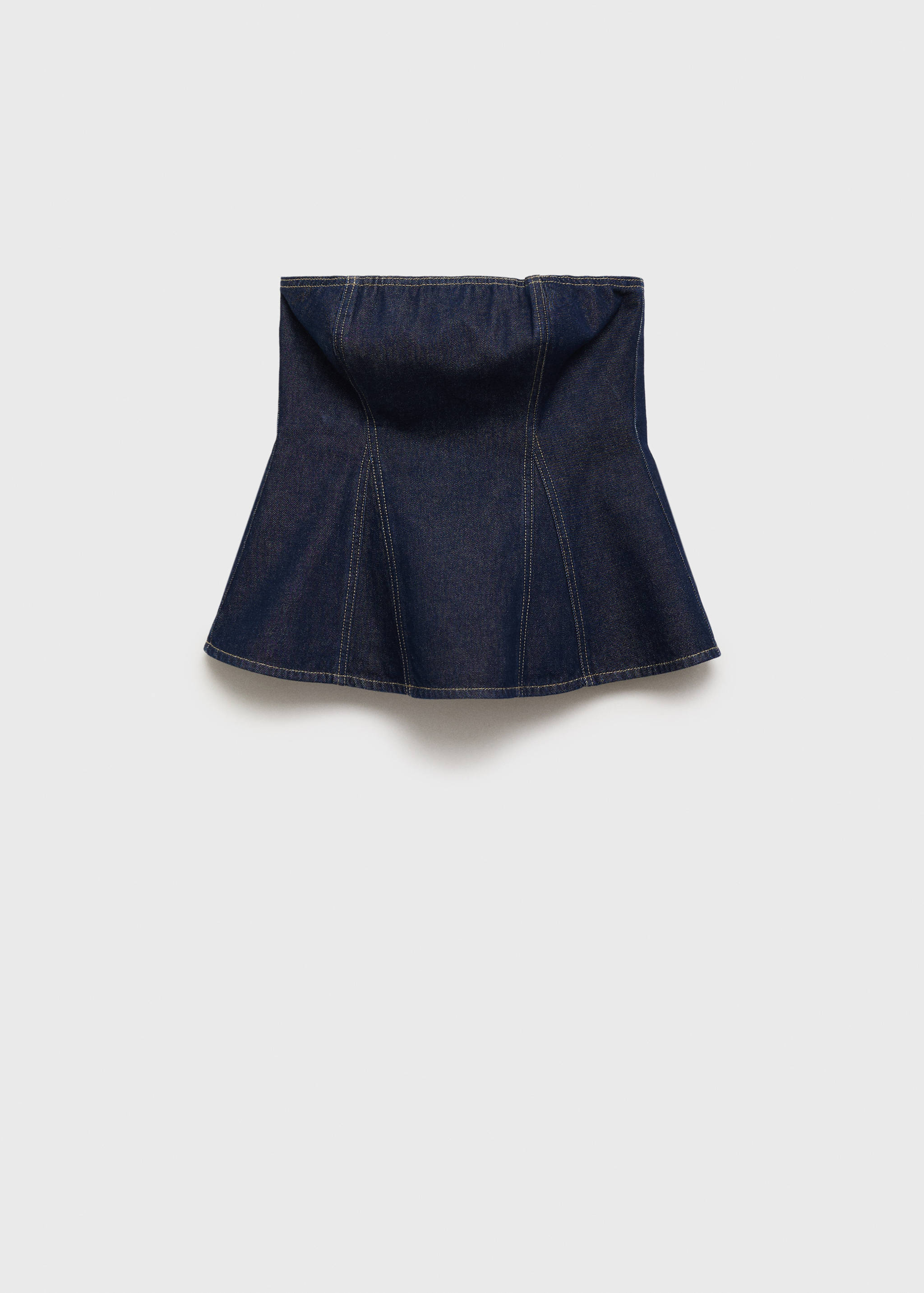 Top denim peplum - Articolo senza modello