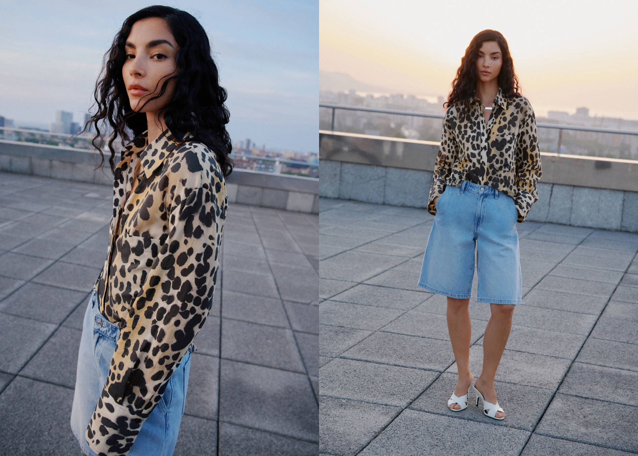Leopard-print shirt with pocket - Panoramic plane