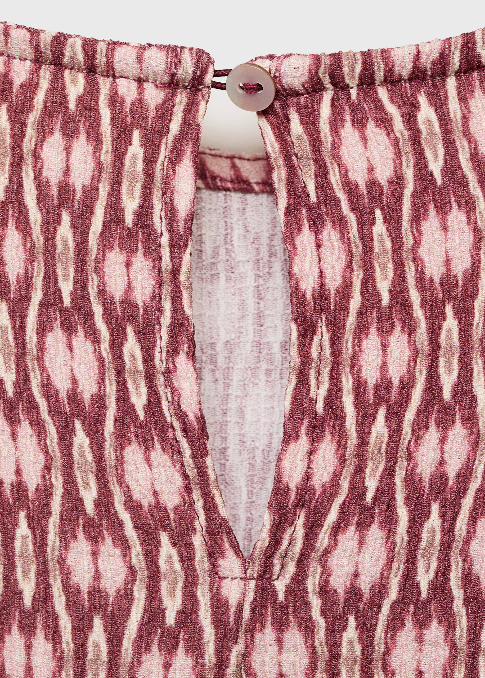Printed ruched dress - Details of the article 0