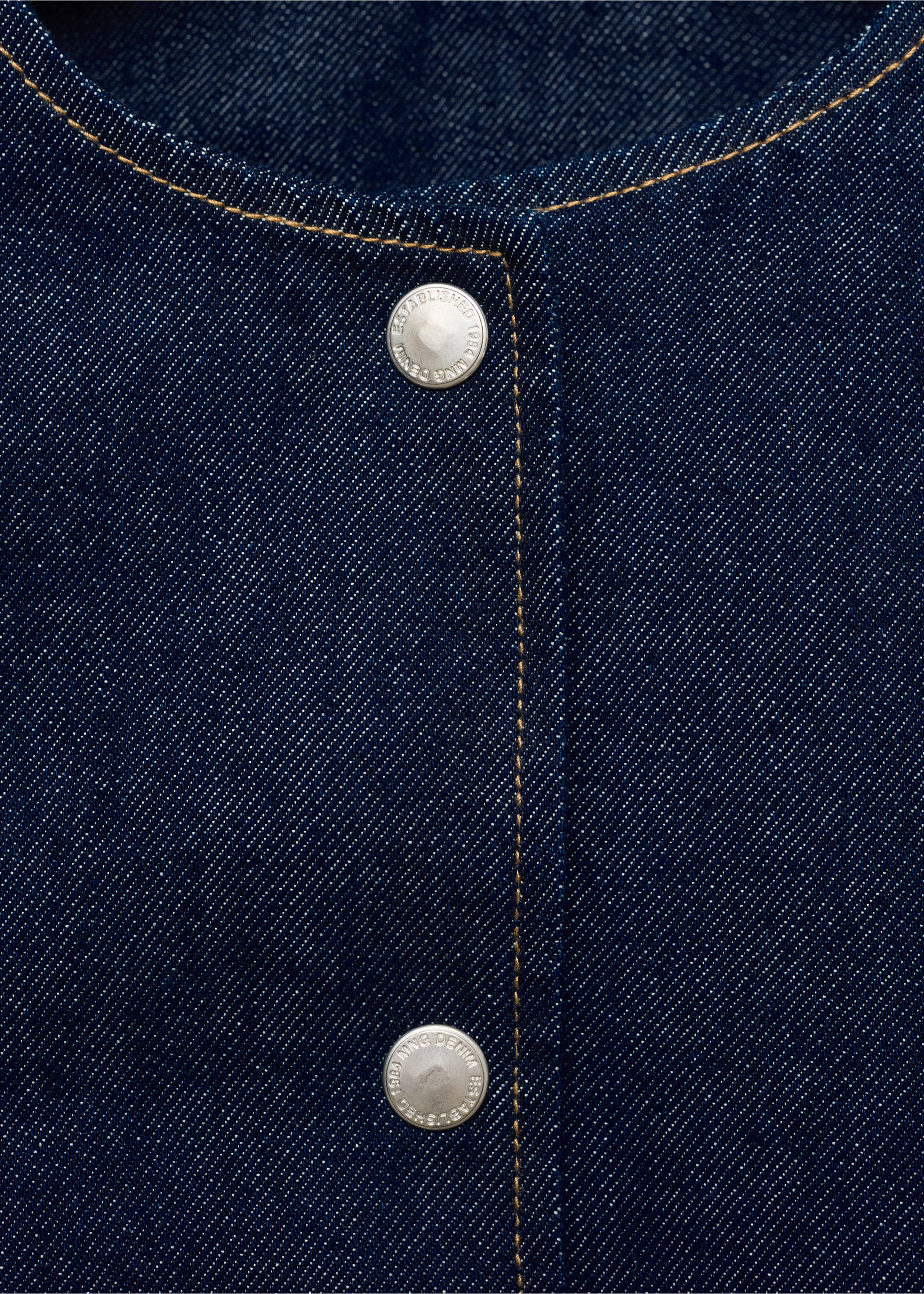 Chaqueta denim crop - Detalle del artículo 8, Azul. Ref: 17093333-00.