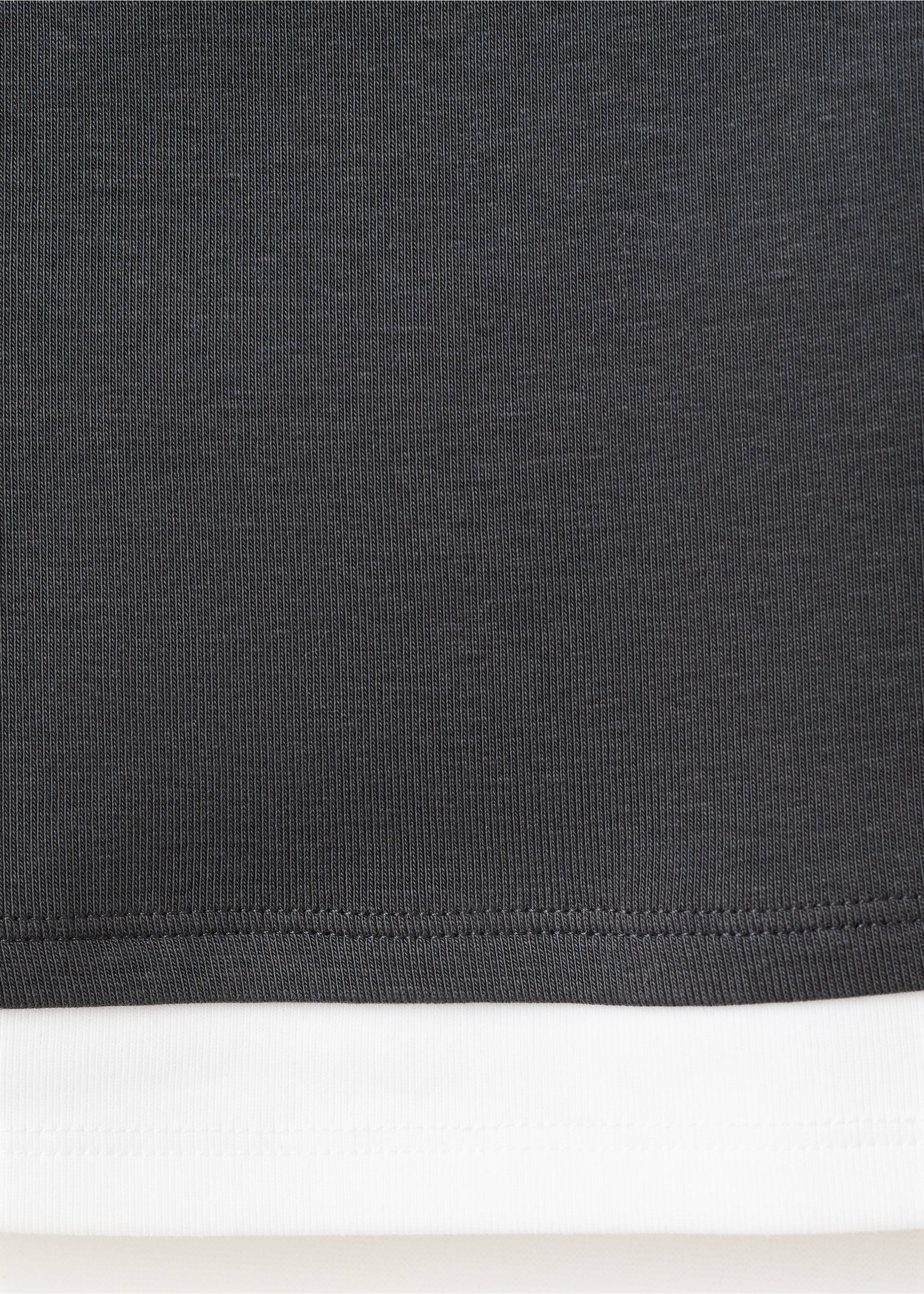 Off-shoulder top - Details of the article 0, Charcoal. Ref: 17093334-00.