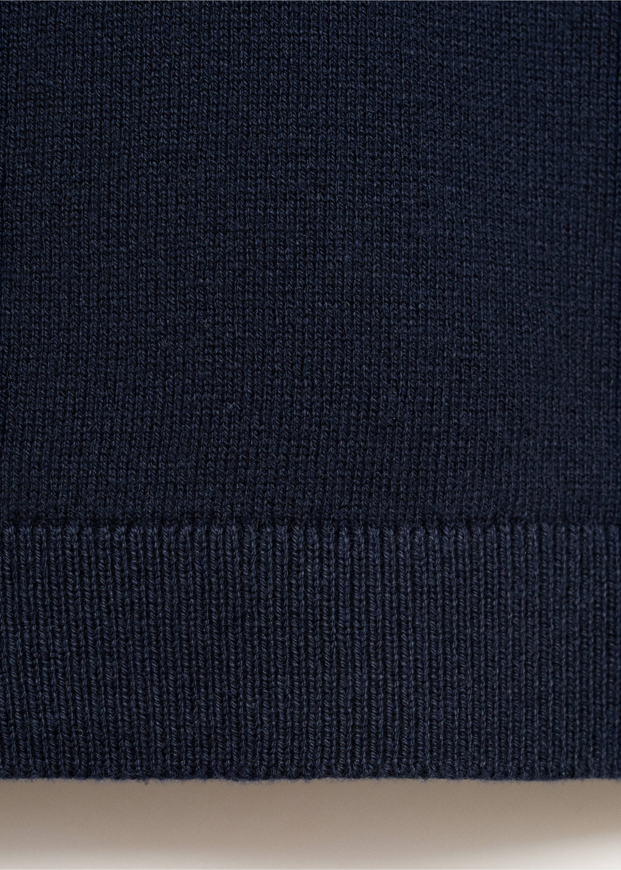 V-neck knitted waistcoat - Details of the article 0, Navy. Ref: 17093791-00.