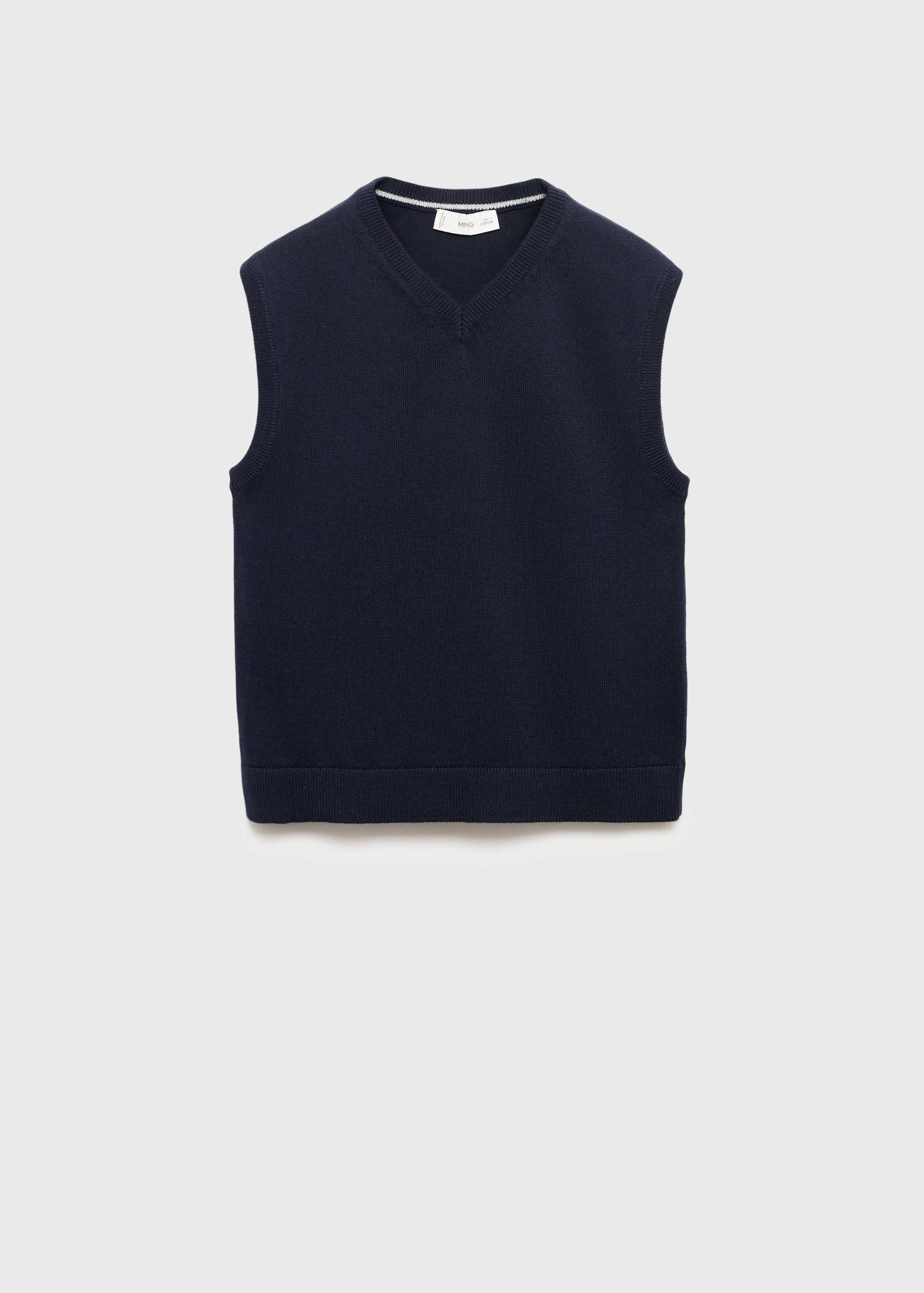 V-neck knitted waistcoat - Article without model