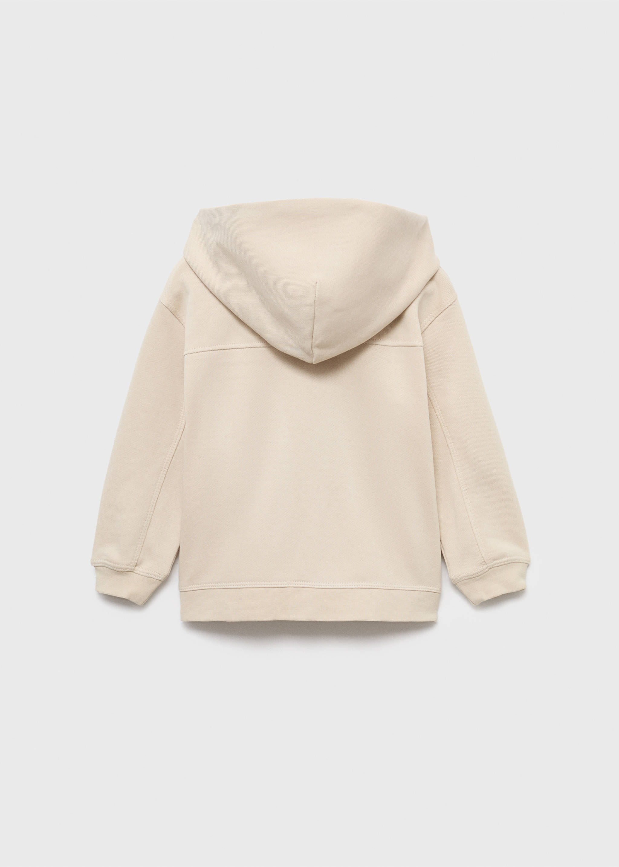 Printed hoodie - Reverse of the article, Sand. Ref: 17093795-00.