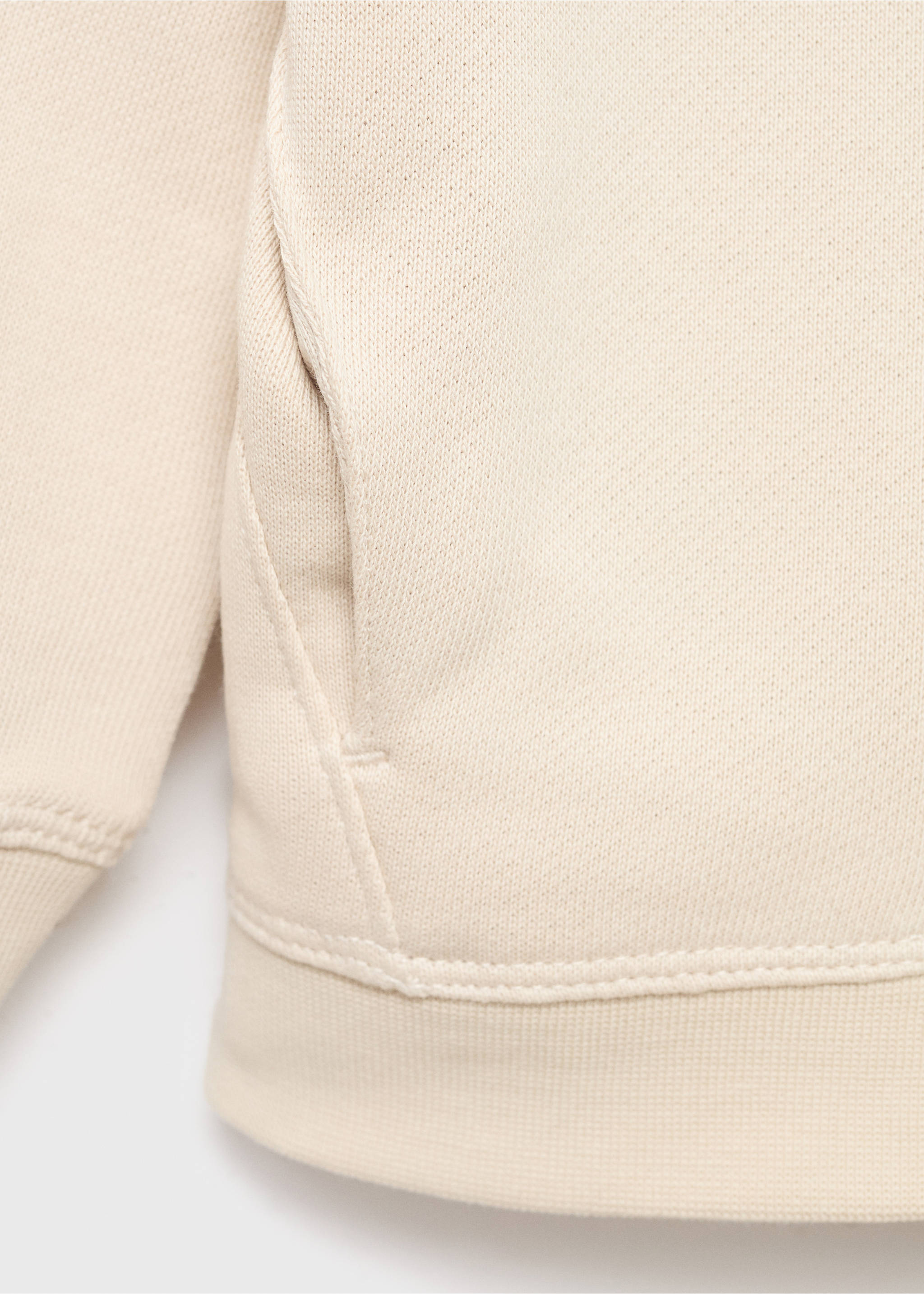 Printed hoodie - Details of the article 0, Sand. Ref: 17093795-00.