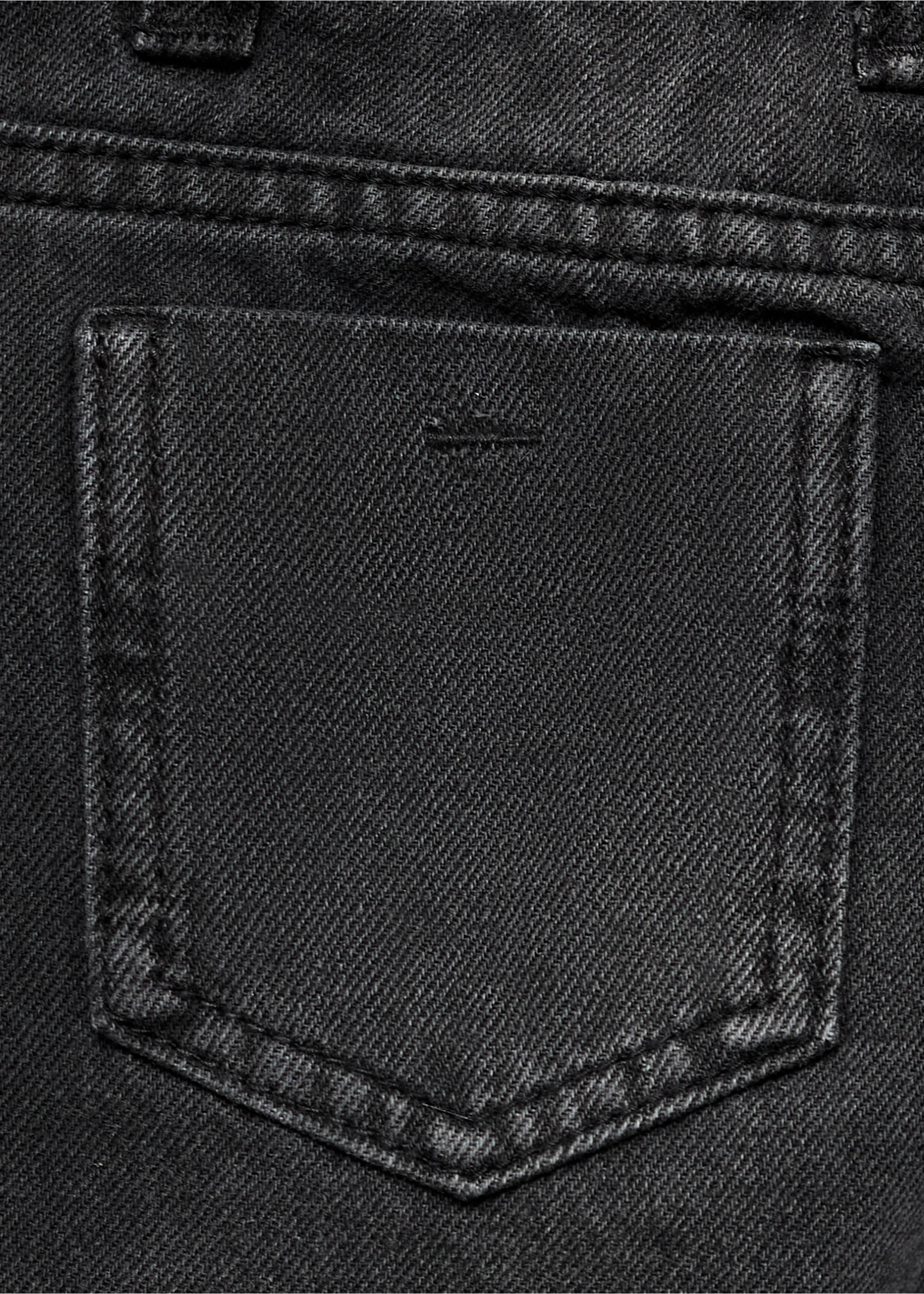 Jean droit coton - Détail de l'article 0, Black denim. Ref: 17093796-00.