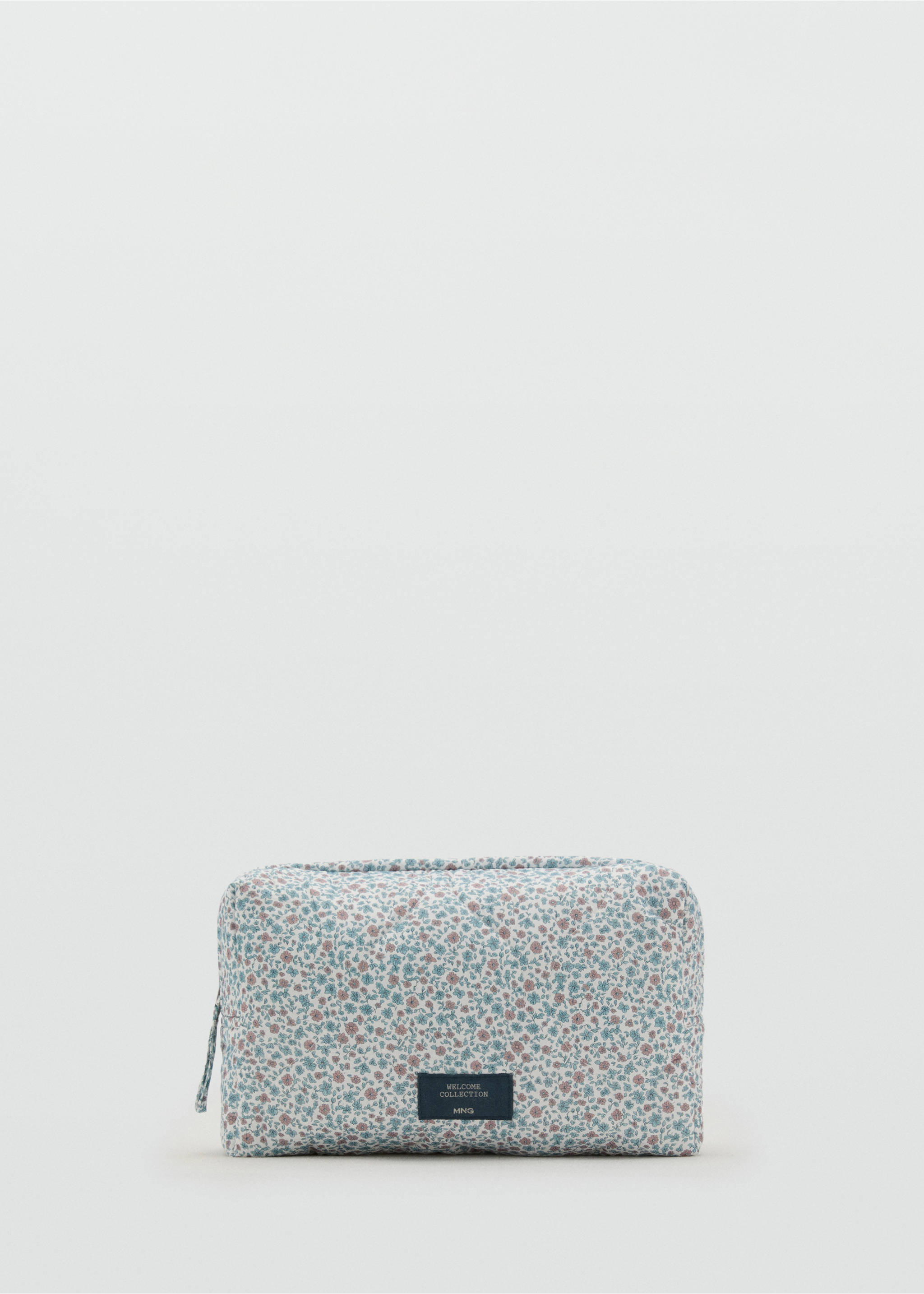 Floral-print cosmetic bag - Article without model, Green. Ref: 17093816-00.