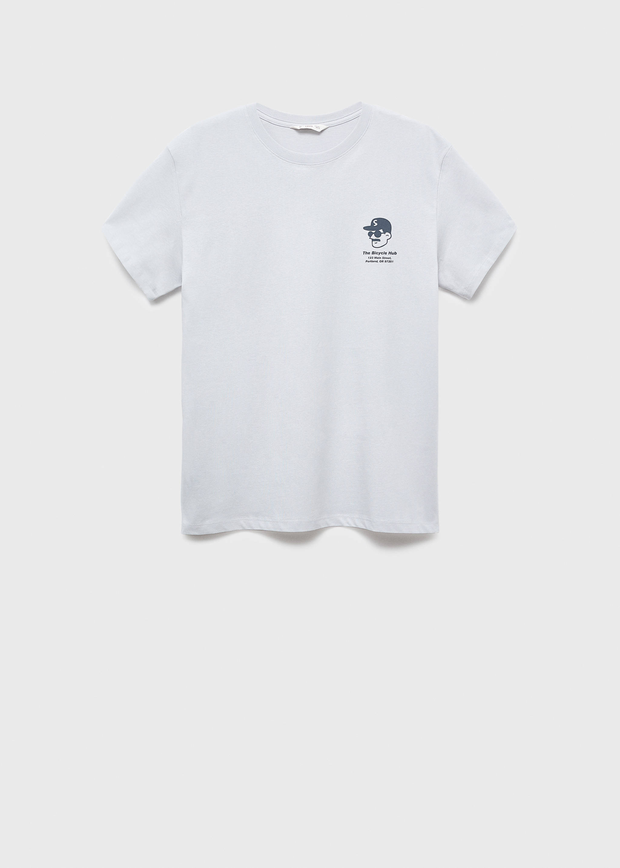 Printed cotton-blend t-shirt - Article without model